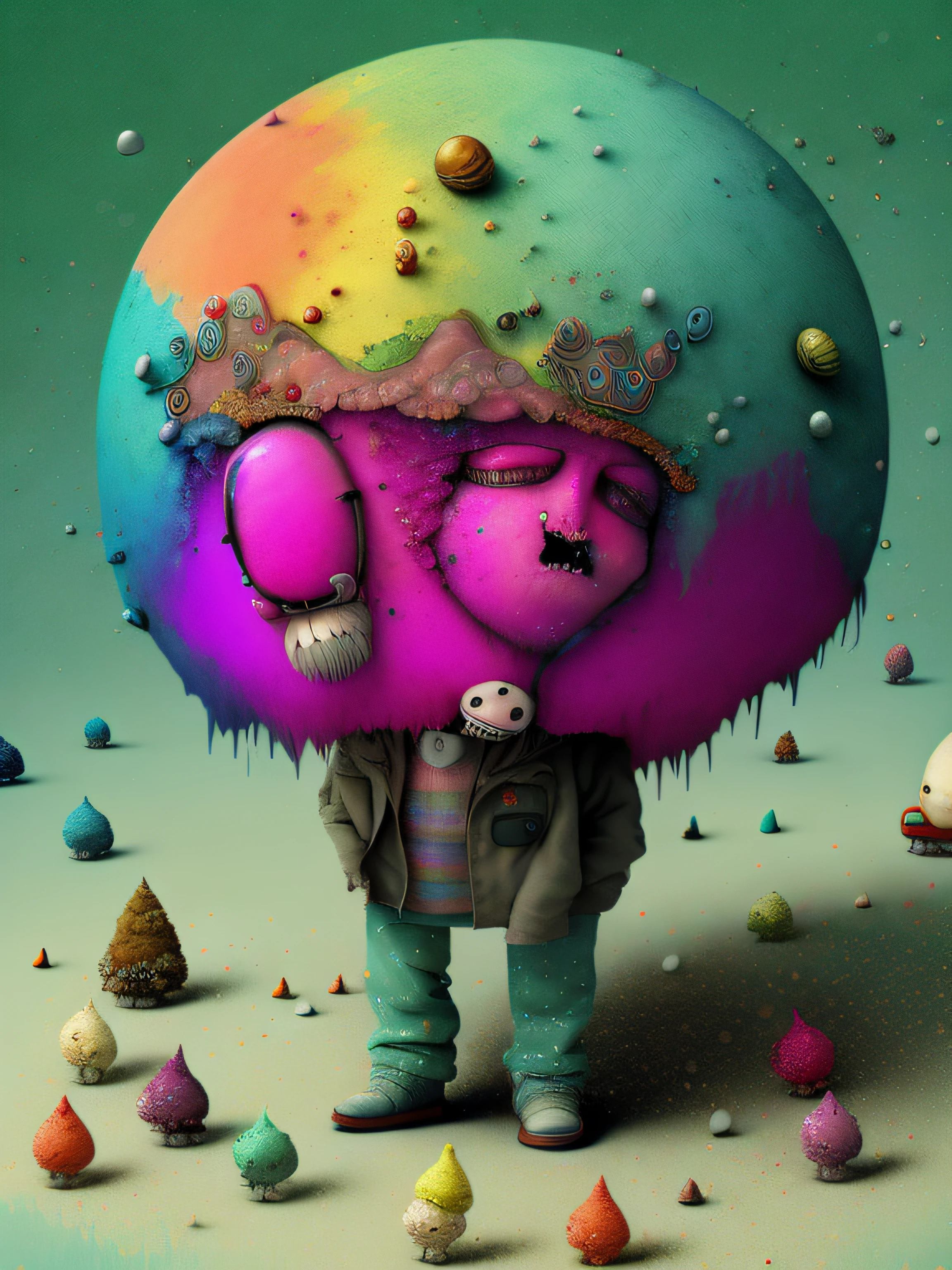A strange ice cream, colorido, punk, feliz, optimista, Don Hertzfeldt, El Bosco, Gabriel Pacheco
