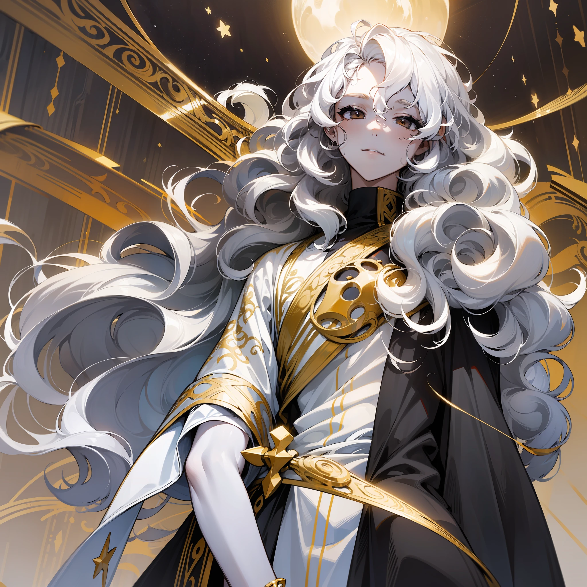(((white colored hair))), ((long hair)), (((wavy hair))), (fluffy hair), ((continuation of the hair)), background, hair, continuation of the image