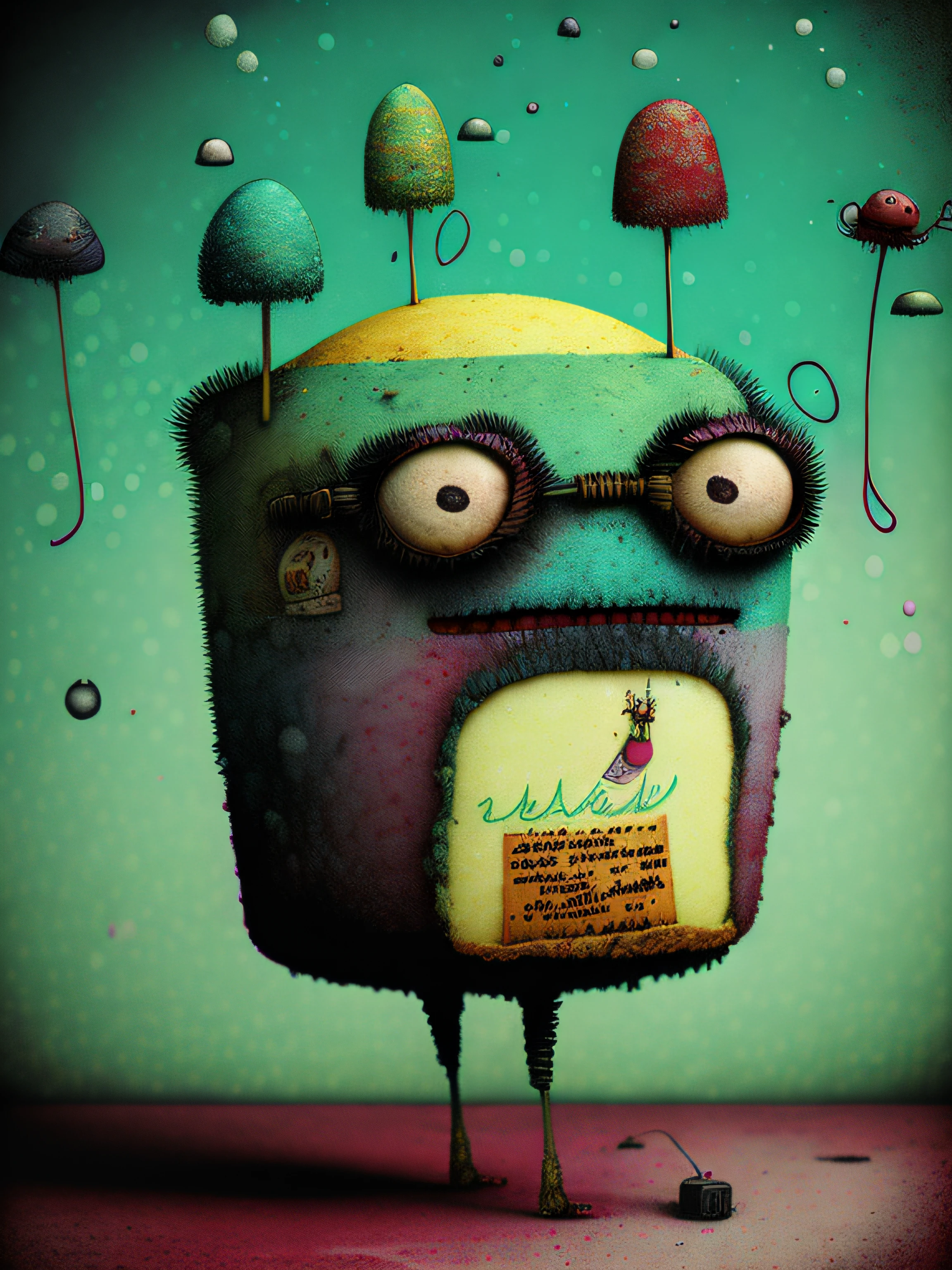 A strange ice cream, colorido, punk, feliz, optimista, Don Hertzfeldt, El Bosco, Gabriel Pacheco