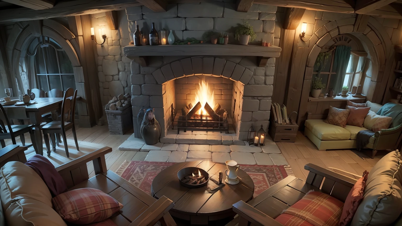 hobbit fireplace