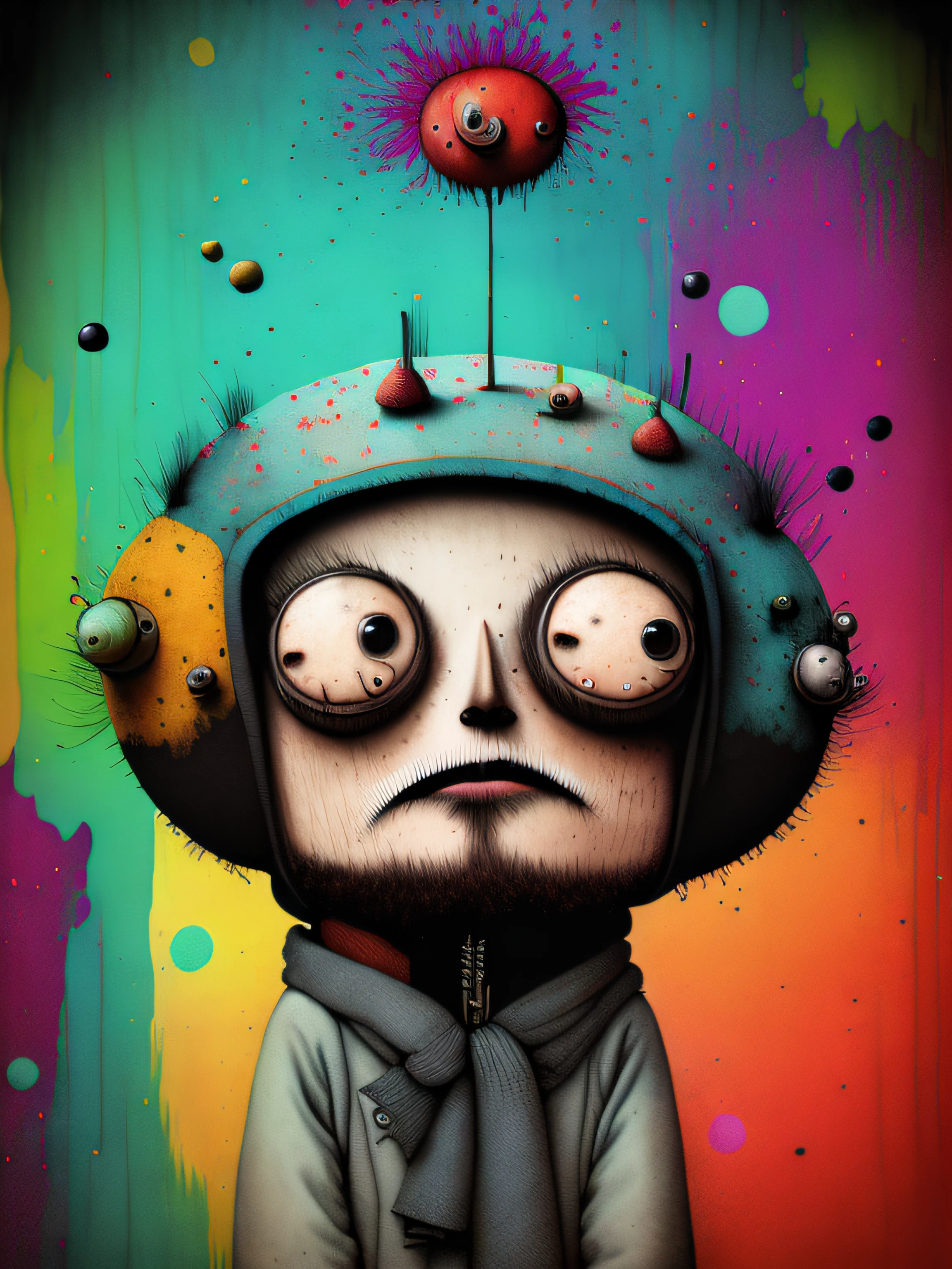 something in the way, colorful, punk, happy, upbeat, don hertzfeldt, Hieronymus Bosch, Gabriel Pacheco