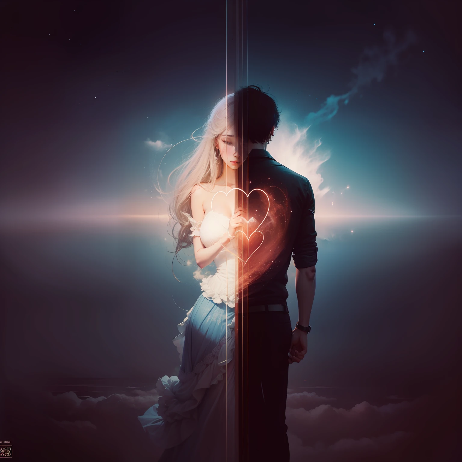 There is nothing between you and me, but between my heart and your heart everything has happened