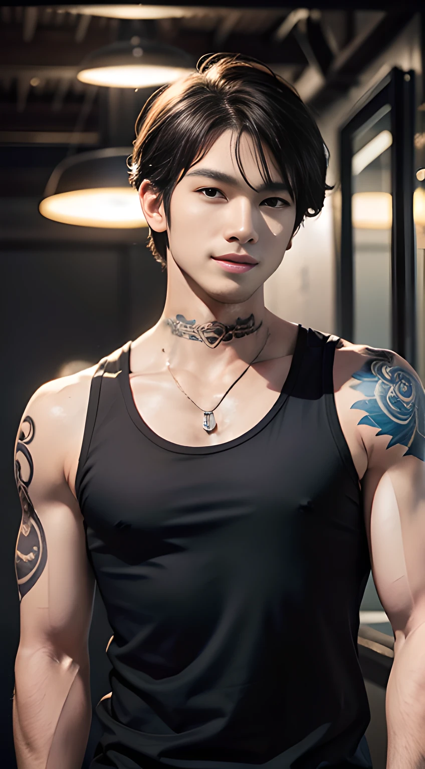 red tattoos,