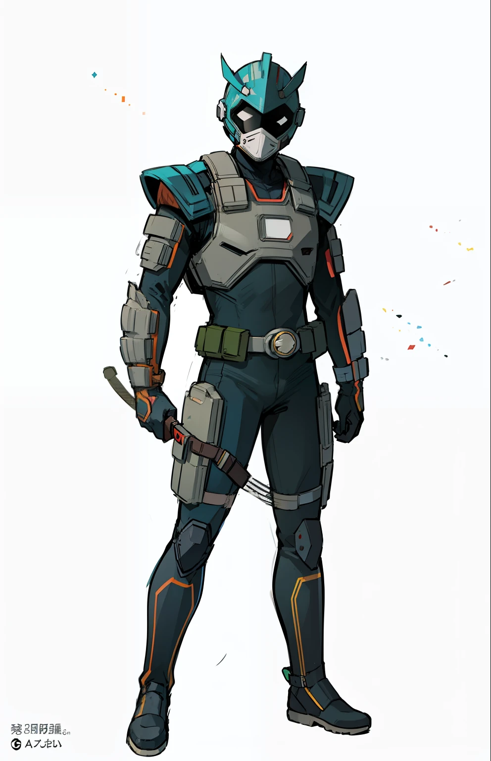 My Hero Academia style, anime boy, male, young male, Hero costume, full body suit, face cover, mask, helmet, head cover,