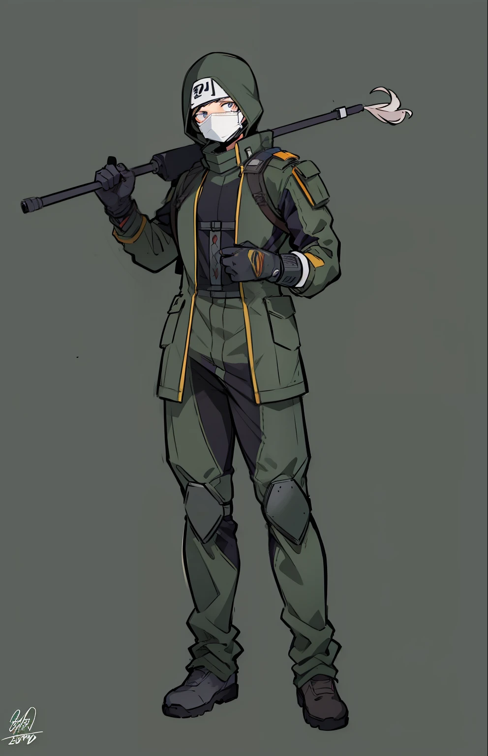 My Hero Academia style, anime boy, male, young male, Hero costume, full body suit, face cover, mask, helmet, head cover,