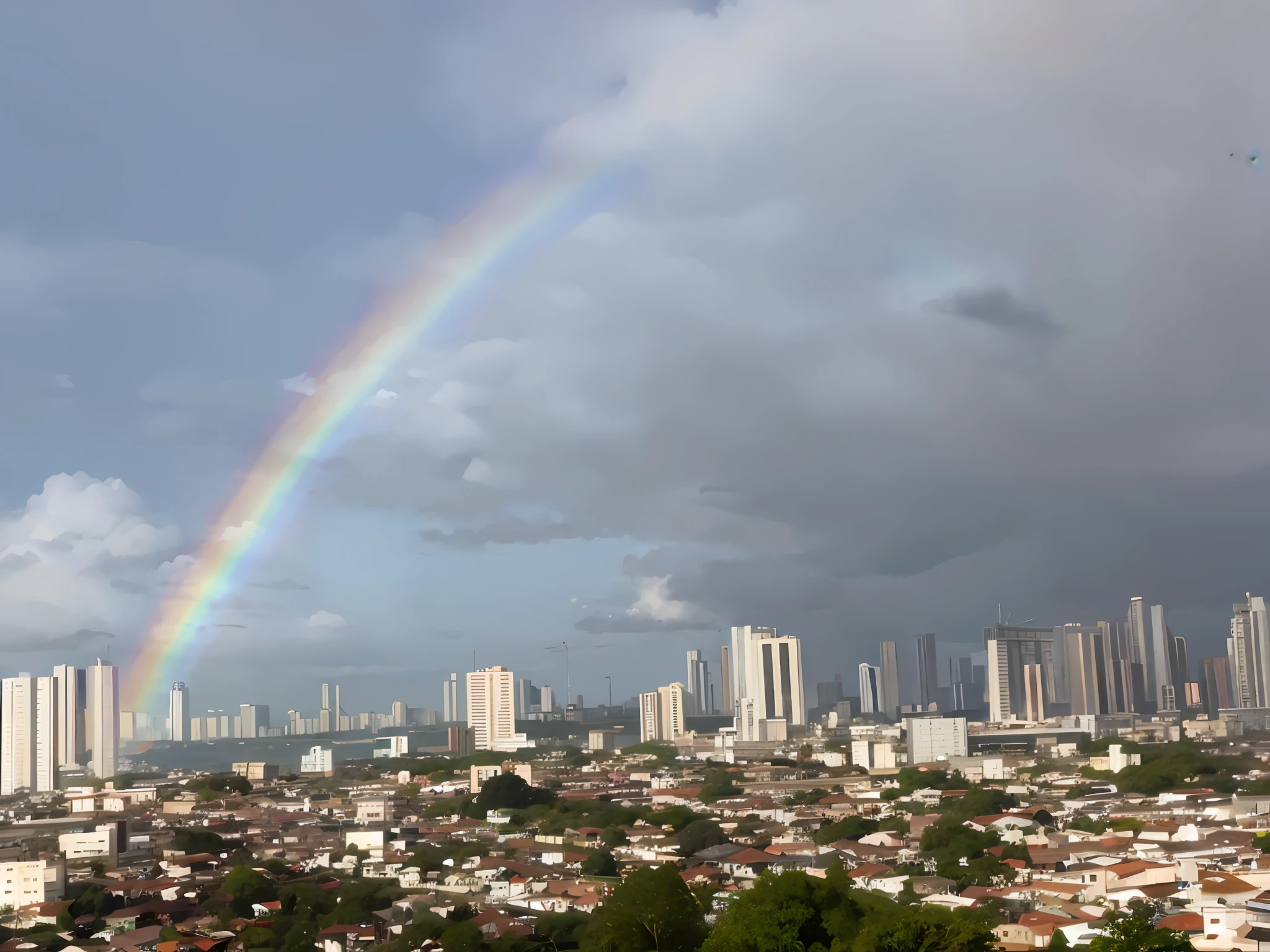 Rainbow Araffe over a city with a rainbow in the sky, recife, rainbow in the sky, just one rainbow 8 k, pairando sobre uma cidade, Directed by: Fernando Gerassi, rainbows in the background, Directed by: Felipe Seade, Directed by: Willian Murai, Rio de Janeiro, in Rio de Janeiro, Directed by: Nandor Soldier, Directed by: Manuel Franquelo