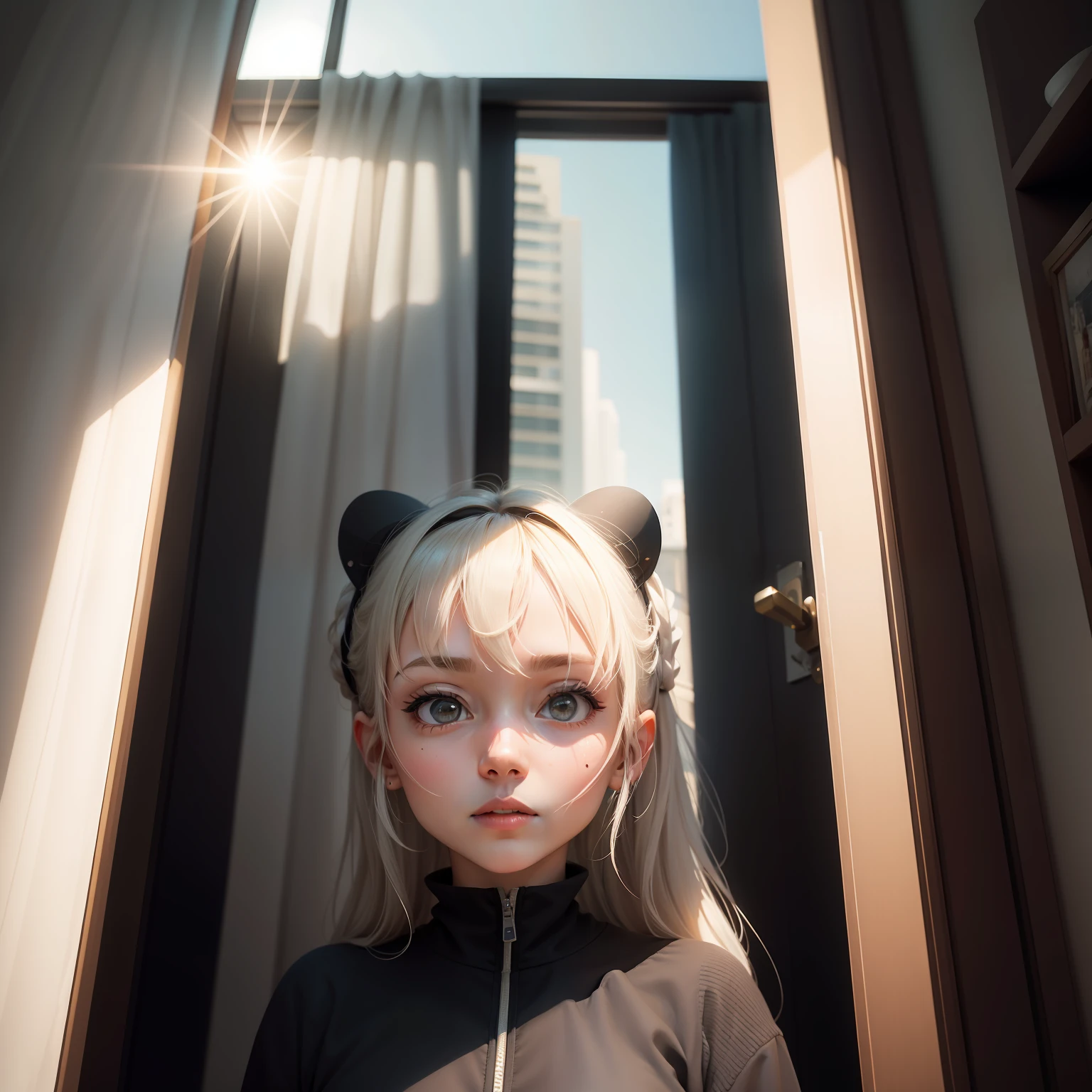 https://image4.cdn.seaart.ai/static/upload/20230727/8bea21b9-fd9b-4a85-86ca-3920580406f6.png,standing
sunrise,
curtains,
front view,
sunlight,
lens flare,
at home,
architecture,
face,
focus on,