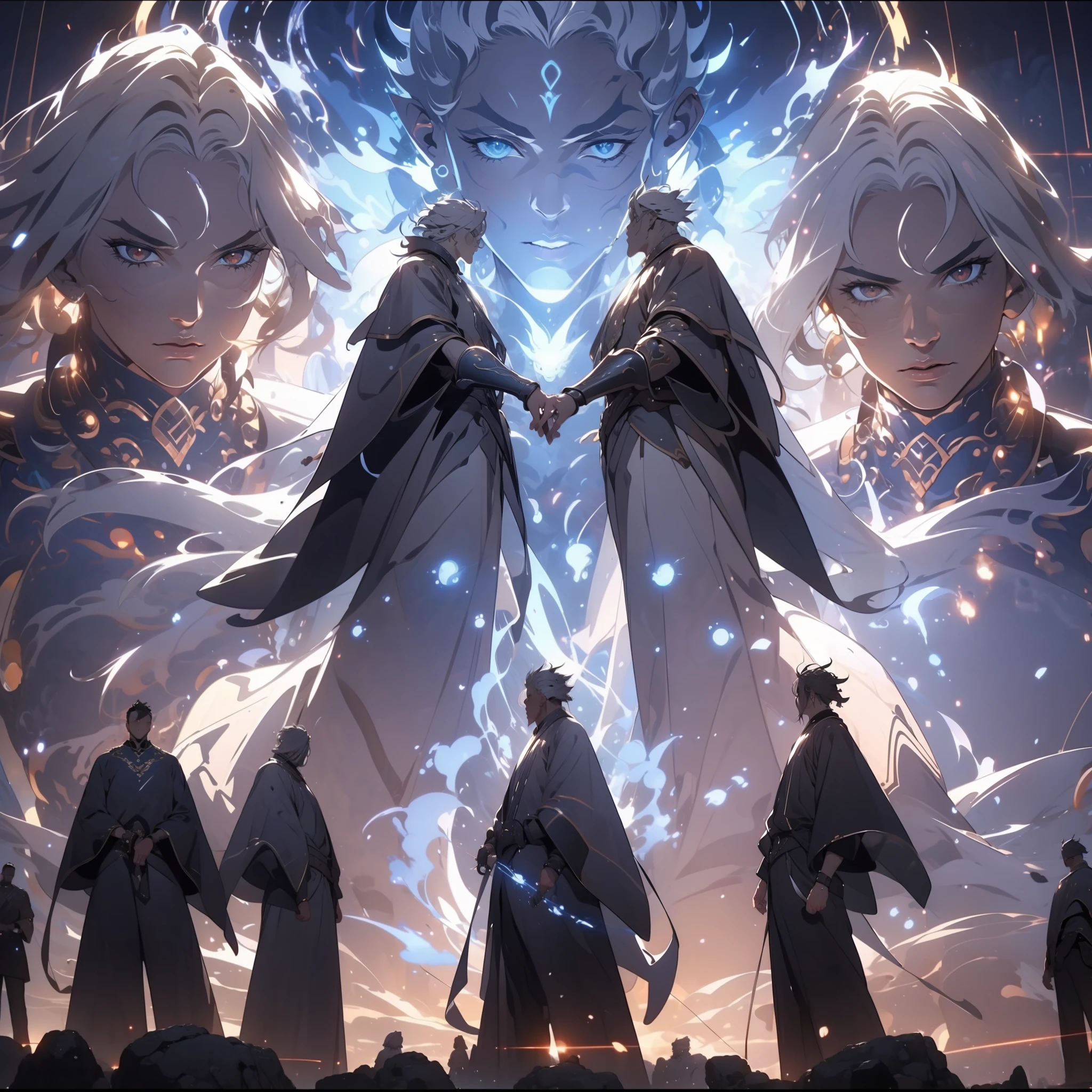 make:1.2),best qualtiy,terroral,The demons,Black mist,big dragon,It emits a cold light, Surrounded by flames and lightning particles. The woman wears black and blue intersecting armor,The majestic gesture and surroundings are butterflies. Lightning surged around them, creating an opulent atmosphere. The image is in high definition,Capture the highlights of this epic battle.