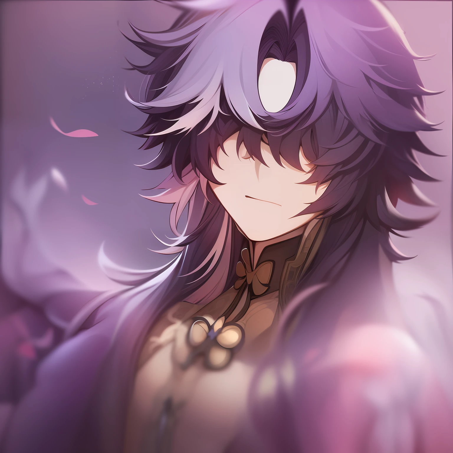 1man, Blade from honkai star rail, white hair, calm, detailed, beautiful face, calm atmosphere, looking at viewer, interesting composition