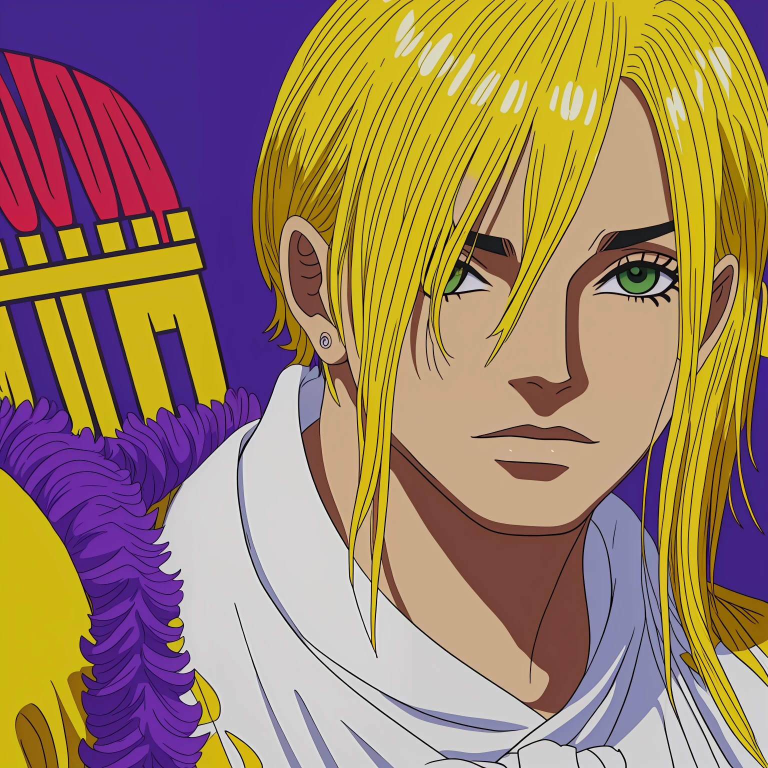\(One_Piece\), (Estilo de arte de anime), ((sozinho)), ((1person)), 1menino, ((1homem)), ((novo)), ((jovem)), ((corpo inteiro)), ((corpo esbelto)), ((corpo de modelo)), (Sabo), ((cabelo do Sabo)), ((olhos serenos)), ((sabedoria)), ((Detached eyelashes)), (olhos detalhados), ((olhos verdes intensos)), ((olhos esmeraldas)), ((cabelo curto)), ((cabelo cheio)), ((franja cobrindo olho direito)), ((Tenryubito clothes, pastels colors, prince clothes)), ((prince)), ((nobre mundial)), ((cabelo loiro amarelo)), ((corpo masculino delicado)), ((cara de novo)), ((pele branca)), ((pele clara)), ((belo)), ((perfeito)), ((delicado)), ((bonito)), ((cabelo cacheado)), ((cabelo volumoso curto)), ((luva)), ((cinto)), ((olhos de ressaca)), (boa qualidade), (bem desenhado), ((bem detalhado)), (realeza), (nobreza), nobre mundial, ((fundo branco)), ((fundo simples)),