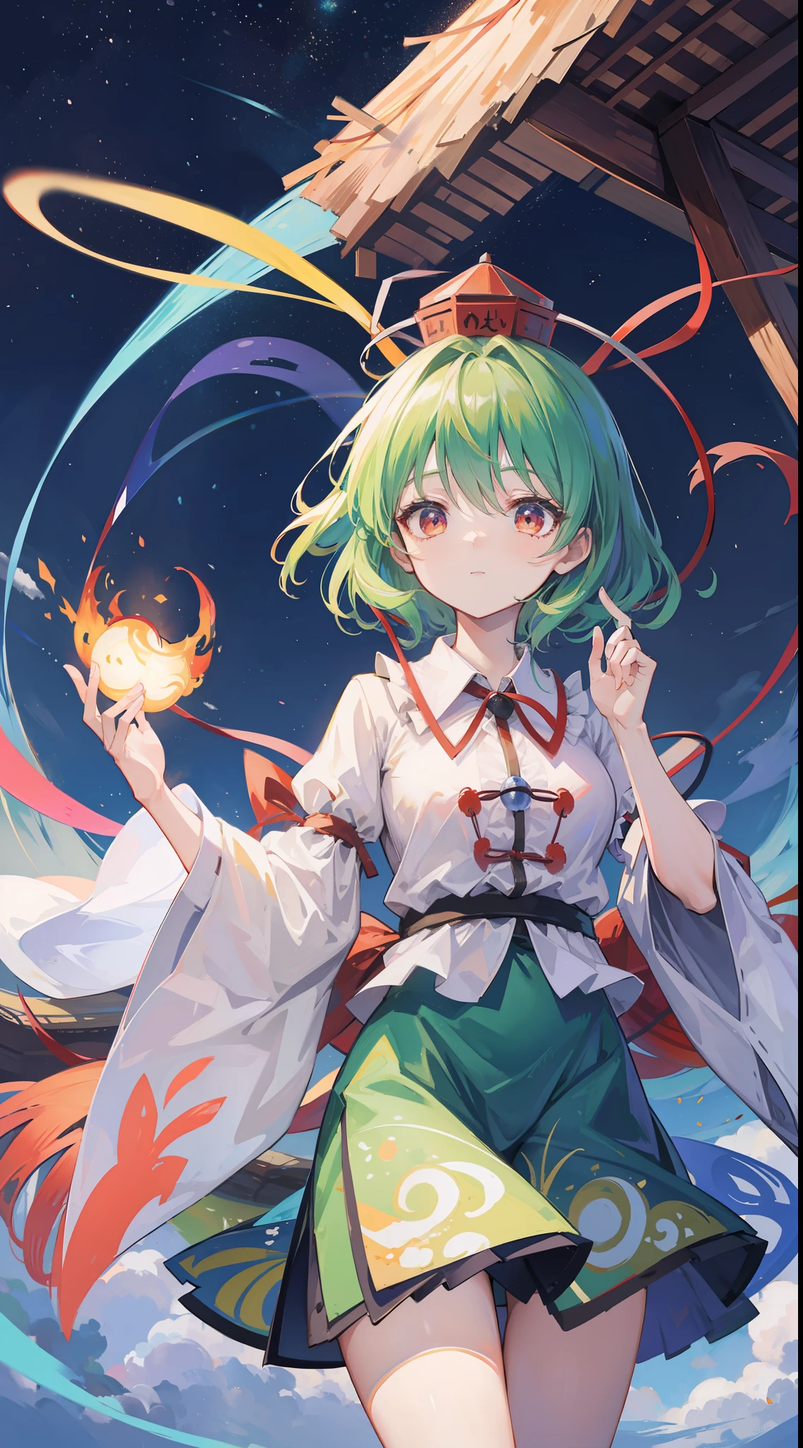 Tenkyu Chimata,Touhou project,Sky Rainbow