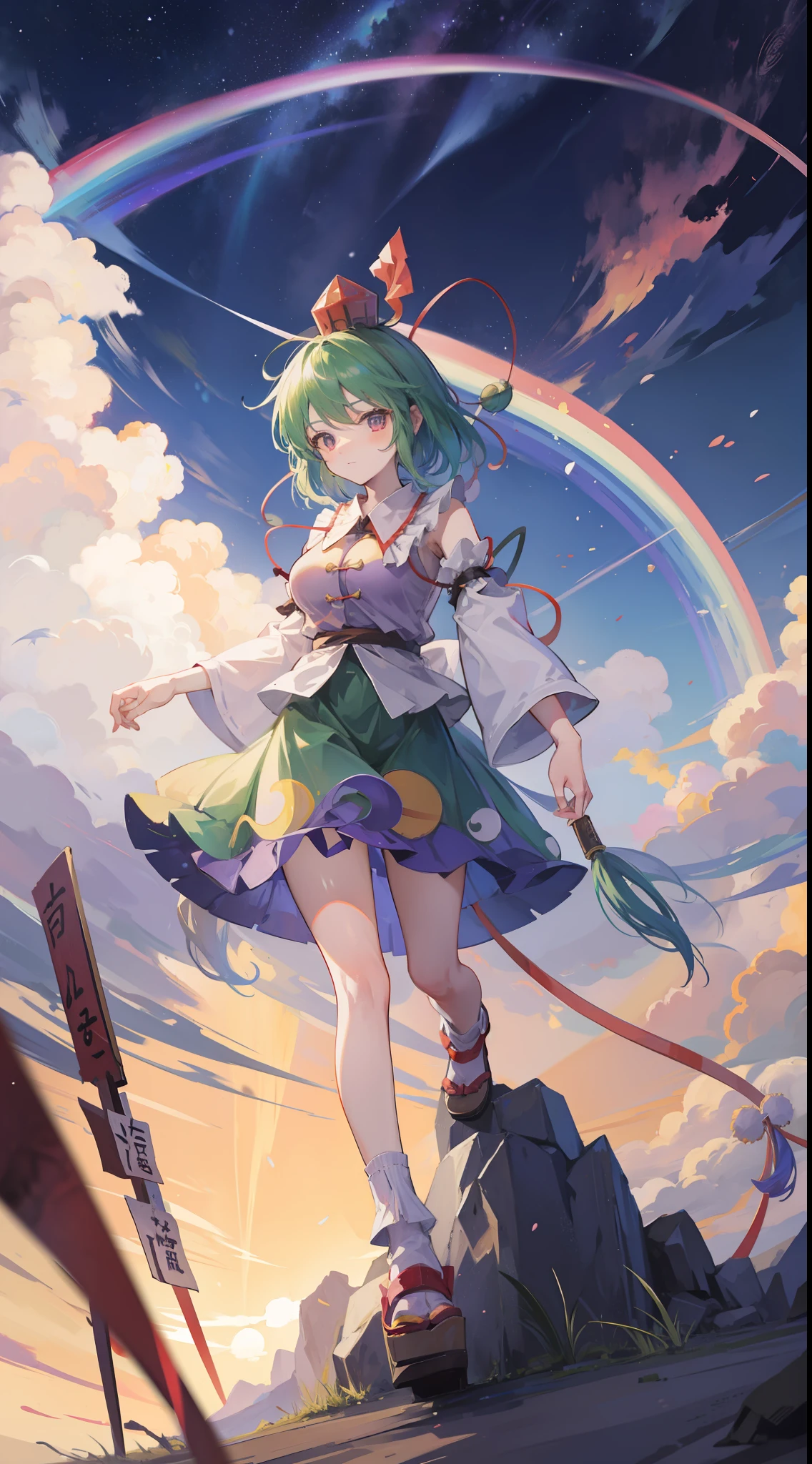 Tenkyu Chimata,Touhou project,Sky Rainbow