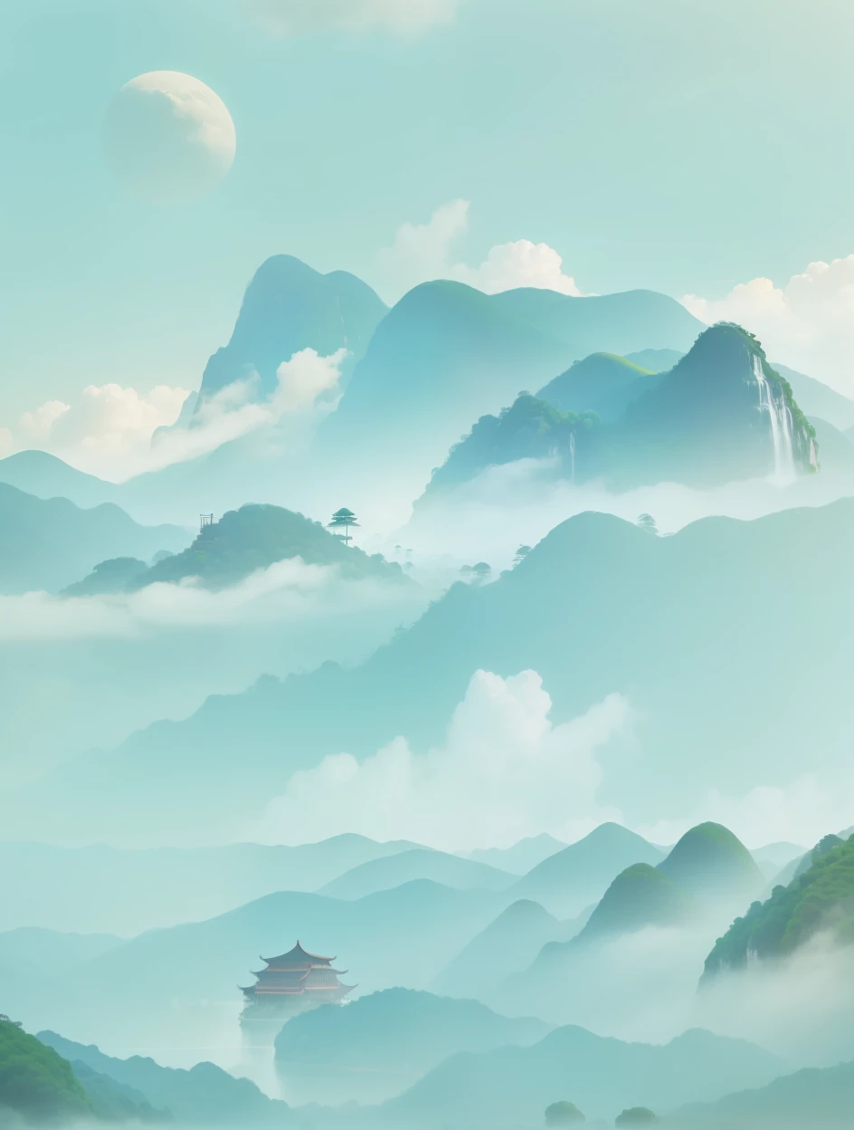 Guilin landscape,rich greenery