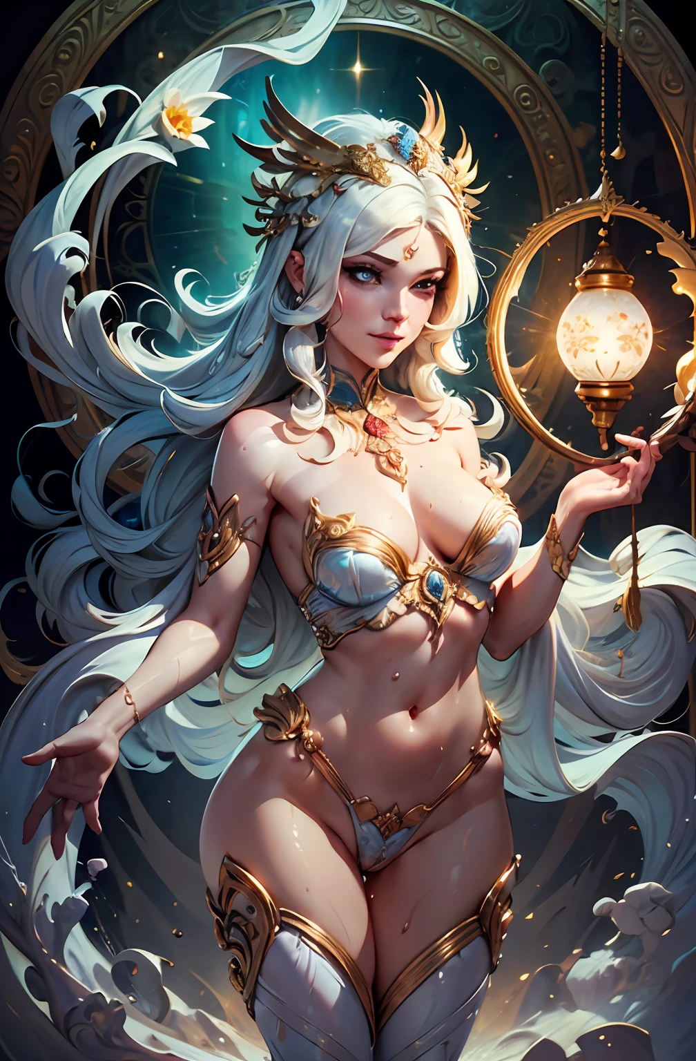 face by tom bagshaw art station,, Moon Goddess, Full Length Figure, Contemptuous Gaze, Detailed Face, (Naked: 1.4), (See-Through Lingerie: 1.3), Gold Decoration, Black Plain Background,beautiful caucasian girl close-up, body in dynamic movement, oil, digital art, splash, full body,art by Sakimichan,oriental mandala tattoo, fractal background, silver and gold and bronze spirit,floating antique clock, lamp ancient, splash,seductive pose, visible pubic hair, breasts visible,full body,beautiful European Caucasian Girl, Beauty, sexy, bare breast, cleavage, bare legs, see-through, standing, hanfu, wet, clear, realistic, highest detail, dragon pattern, phoenix, sacred, holy, golden mountains, heavenly palace, countless palaces, clouds, golden light, golden lotus, (tianchi bath), view of pubic hair,splash, full body,art by Sakimichan,slight smile,plash,seductive pose, visible pubic hair, breasts visible,full body,Transparent clothing, slight smile,Jean-Baptiste Monge style, bright, beautiful , splash, Glittering , cute and adorable, filigree, , rim lighting, lights, extremely , magic, surreal, fantasy, digital art, , wlop, artgerm and james jean,floating antique clock, lamp ancient, splash,floating antique clock,face by tom bagshaw art station,, The perfect masterpiece,Highest quality,Perfect artwork,8K, Upper Body Lens,front portrait,Delicate face,Watching the audience, beautifuGirl,Magical transparent eyes,white hair,Red background, Digital Art,plane illustrations,colorful illustration,minimalist style,anime cartoon style,face by tom bagshaw art station, view of pubic hair,Goddess maiden, gorgeous, splashing, flame, flowing pen and ink,full female body, beautiful caucasian girl close-up, body in dynamic movement,fluid, 3d fractals, light particles, spirit ink, smooth, shimmery, dreamy glow, 16k, sf, complex art masterpiece, Transparent clothing, slight smile,, open legs, view of pubic hair, 1 sexy girl in transparent forest clothes,exposed breasts, open transparent t-shir