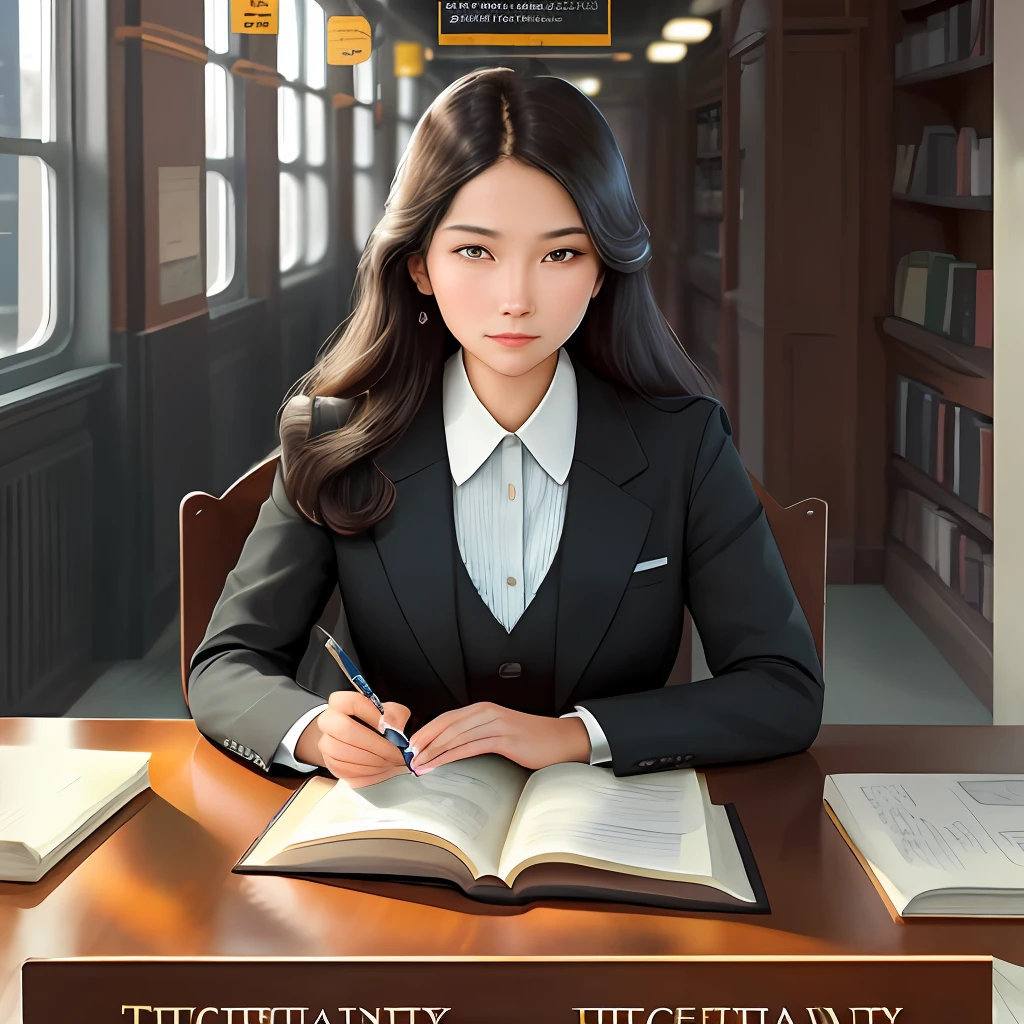 With the theme of "Integrity in the heart, trustworthiness and devotion", design a poster or magazine cover with "integrity" as the main content, and can also be concretely created as "Integrity in borrowing books", "Integrity in repayment", "Integrity examination", etc. On the whole, it is actually an honest style, with illustrations of gears and trains around it