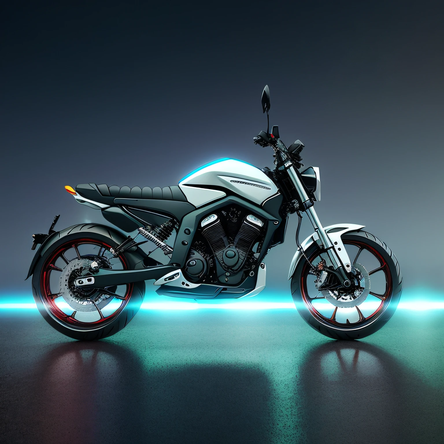Positive side，the motorcycle，Futuristic，cyber punk perssonage
