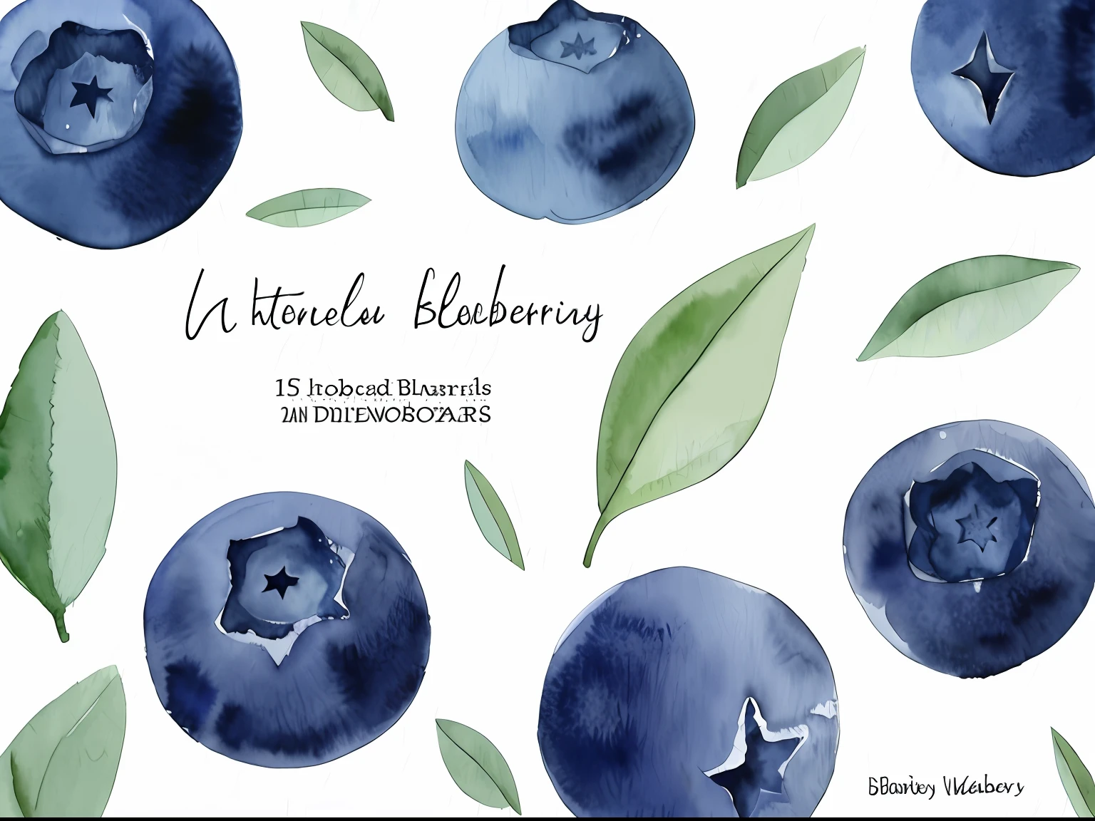 A bunch of close-ups and leaves of blueberries, Berry, Westberries, Wearing purple berries, Watercolor illustration, bushes of blueberry, best on adobe stock, Purpleberries are on the side, water color art, Watercolor illustration style, Watercolor texture, “berries, High quality watercolor painting, waterpaint art, WaterColor Paint, watercolour painting style, Watercolor paper, artwork of a, berries