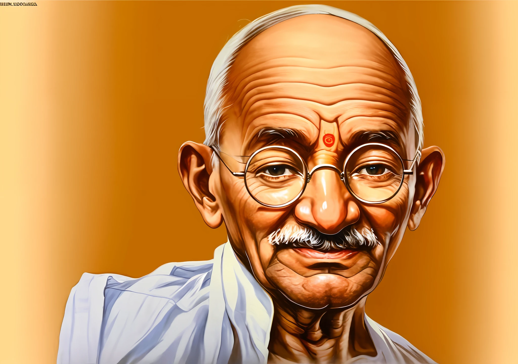 Image of a man with glasses and white shirt, GANDHI, inspirado em Bapu, Civ Ghandi, por Bapu, wise old indian guru, uma pessoa famosa, foto de retrato, muito inspirador, iconic character, Mestre indiano, inspirado em Ram Chandra Shukla, foto famosa, Cinebiografia, lembrando sua vida, Papel de parede - 1 0 2 4, arte inspiradora