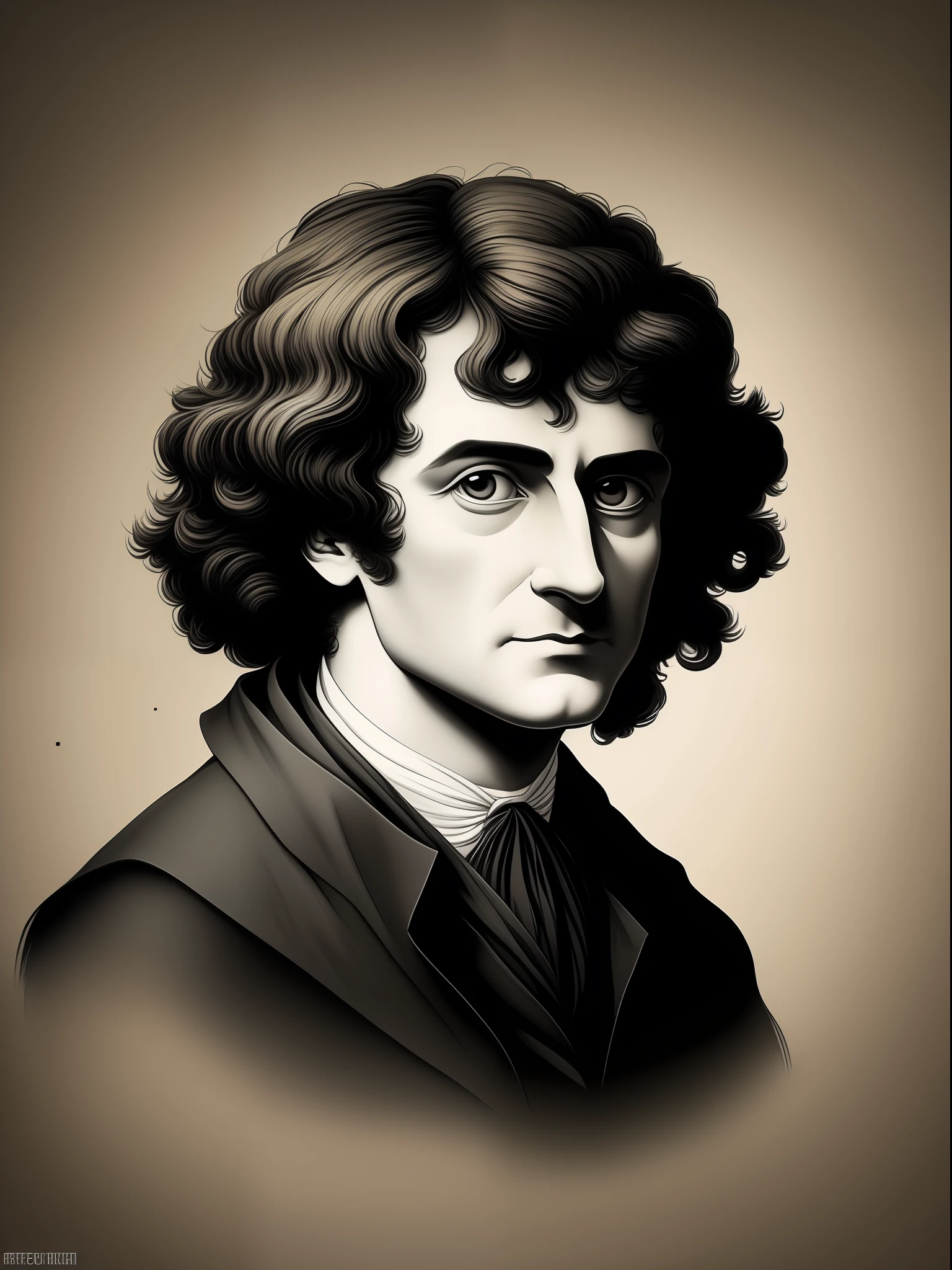 isaac newton, arte da camiseta, 2D, ((fundo preto: 1, 5)), vetor, cores vivas, obra-prima, melhor qualidade, detalhes intrincados, perfect symmetrical face, detalhes realistas, gothic theme, luz de aro, luar, cinematic shading, Greg Rutkowisk