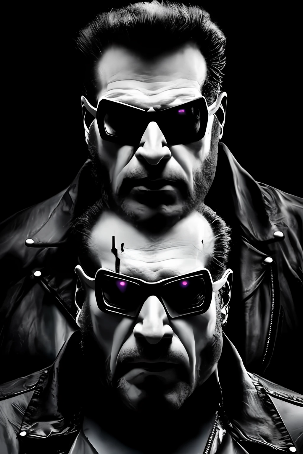 Lobo cyberpunk , futuristic glasses , arma futurista , 8K UHD