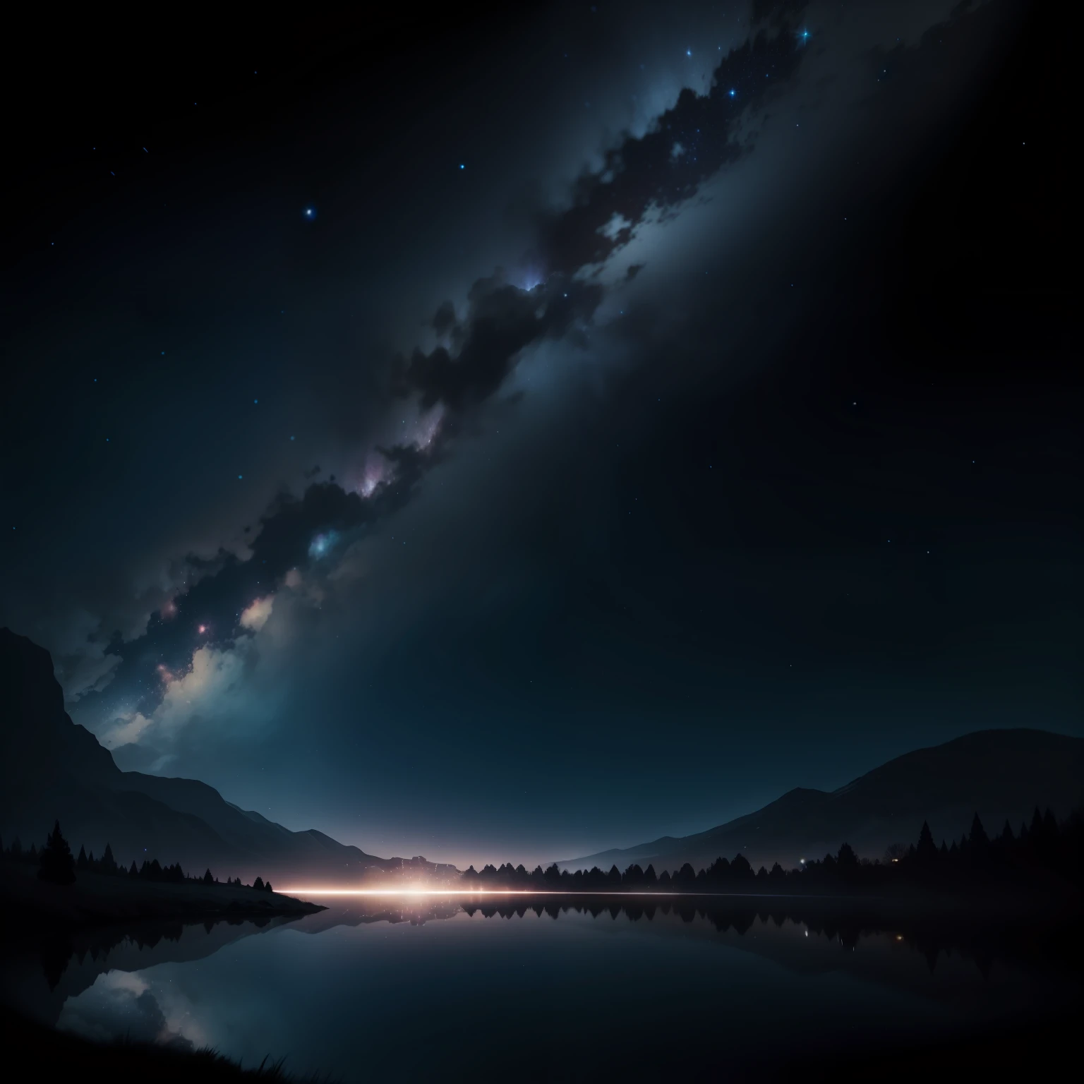 Starry Sky Dark Night Dreamy