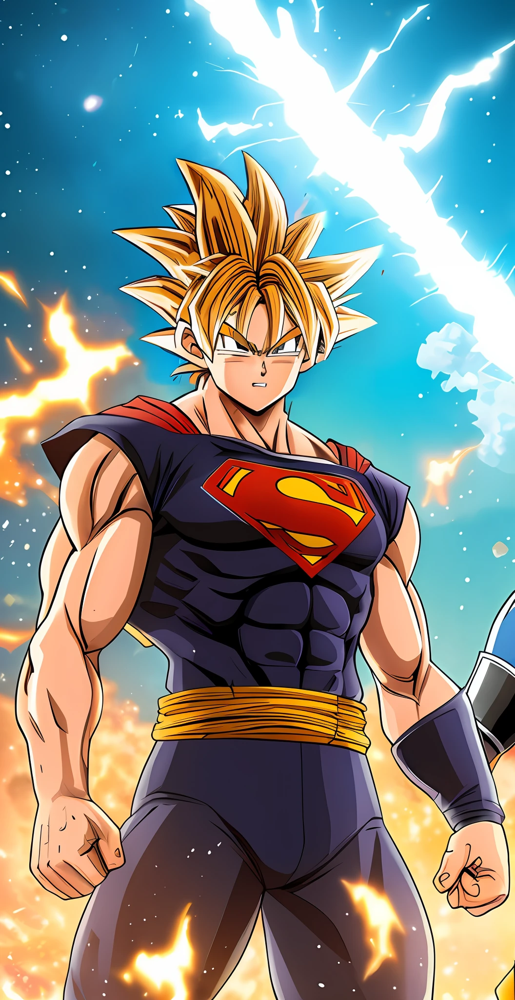 Goku head style animation drawing dragon ball z