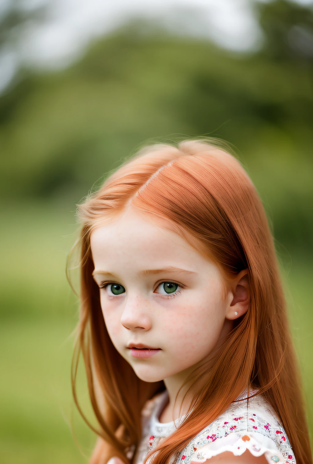 HD photo, best quality, hyperrealistic, cinematic photo, innocent 20yo feminin of a  girl is extraordinarily beautiful with intense HARBOR red hair, close to insects such as butterflies and bees. (8k, epic composition, photorealistic, sharp focus), elaborate background, DSLR, intricate details, rule of thirds, inset biology