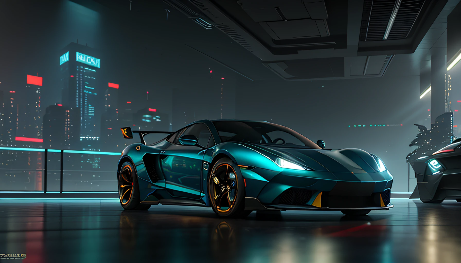 Photorealistic, ,Best quality,Masterpiece,Highly detailed,Ultra-detailed,Futuristic sports car for cyberpunk cities. 4K 3D Rendering Unreal Engine 5 Render with Blender and Octane Surrealist global illumination from photorealistic Greg Rutkowski Loish Raders Ferdinand Naboo Makoto Shinkai Tako Trends on CGhSociety
