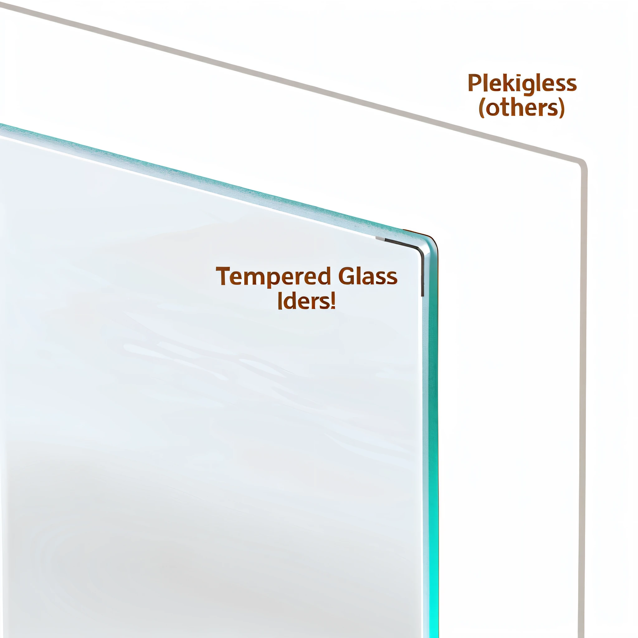 glass pieces,white backgrounid,The thickness is consistent with the original drawing