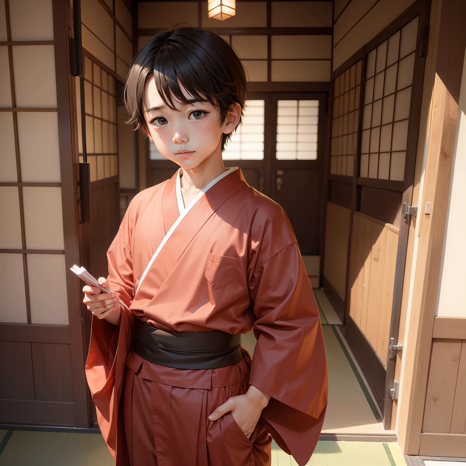 Seven five three 7Age Boy in Japanese Clothes
