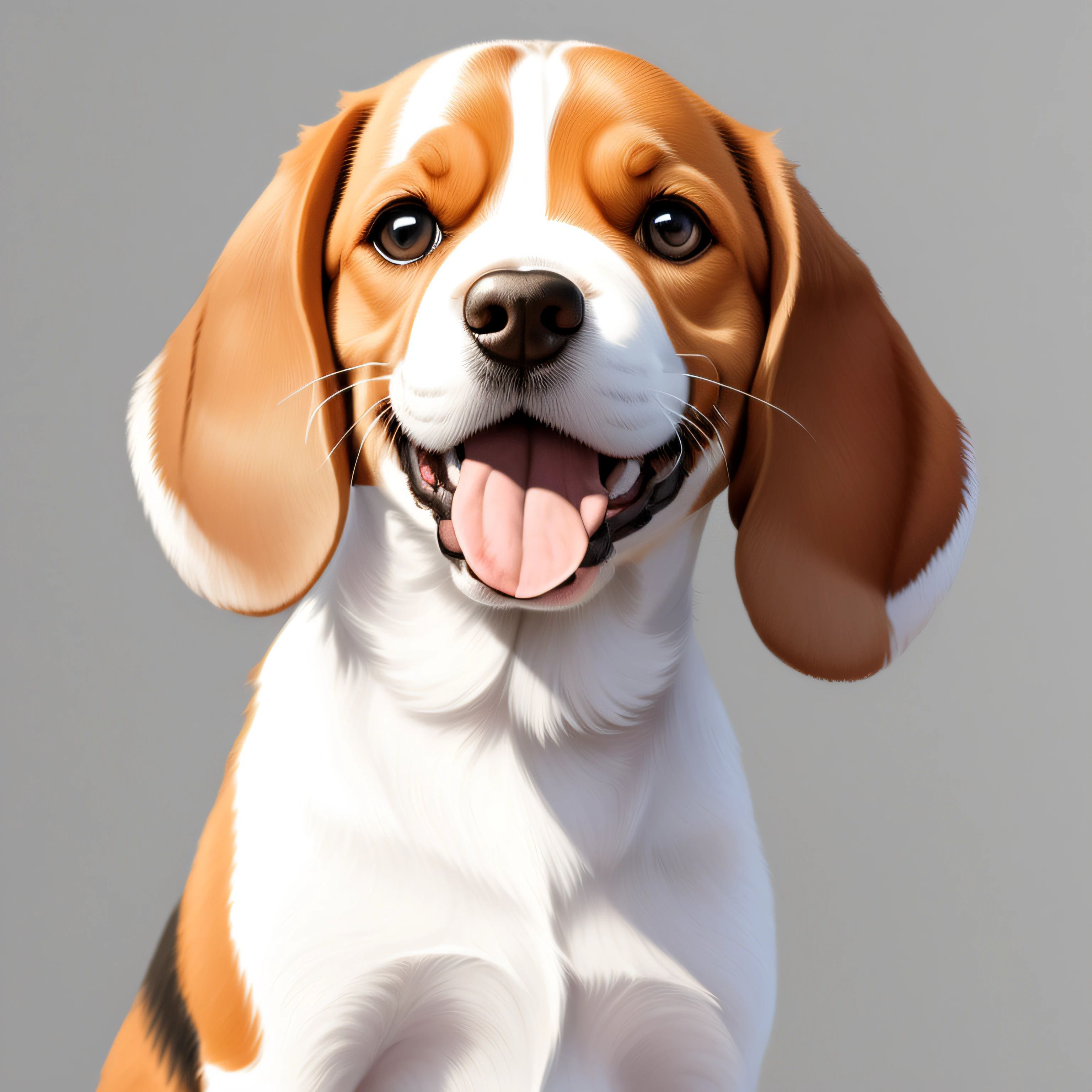Beagle,white colors,having fun,Stick out your tongue,Big eyes,Full body photo,k hd,Photo drawing,HD picture,photographed,photore,