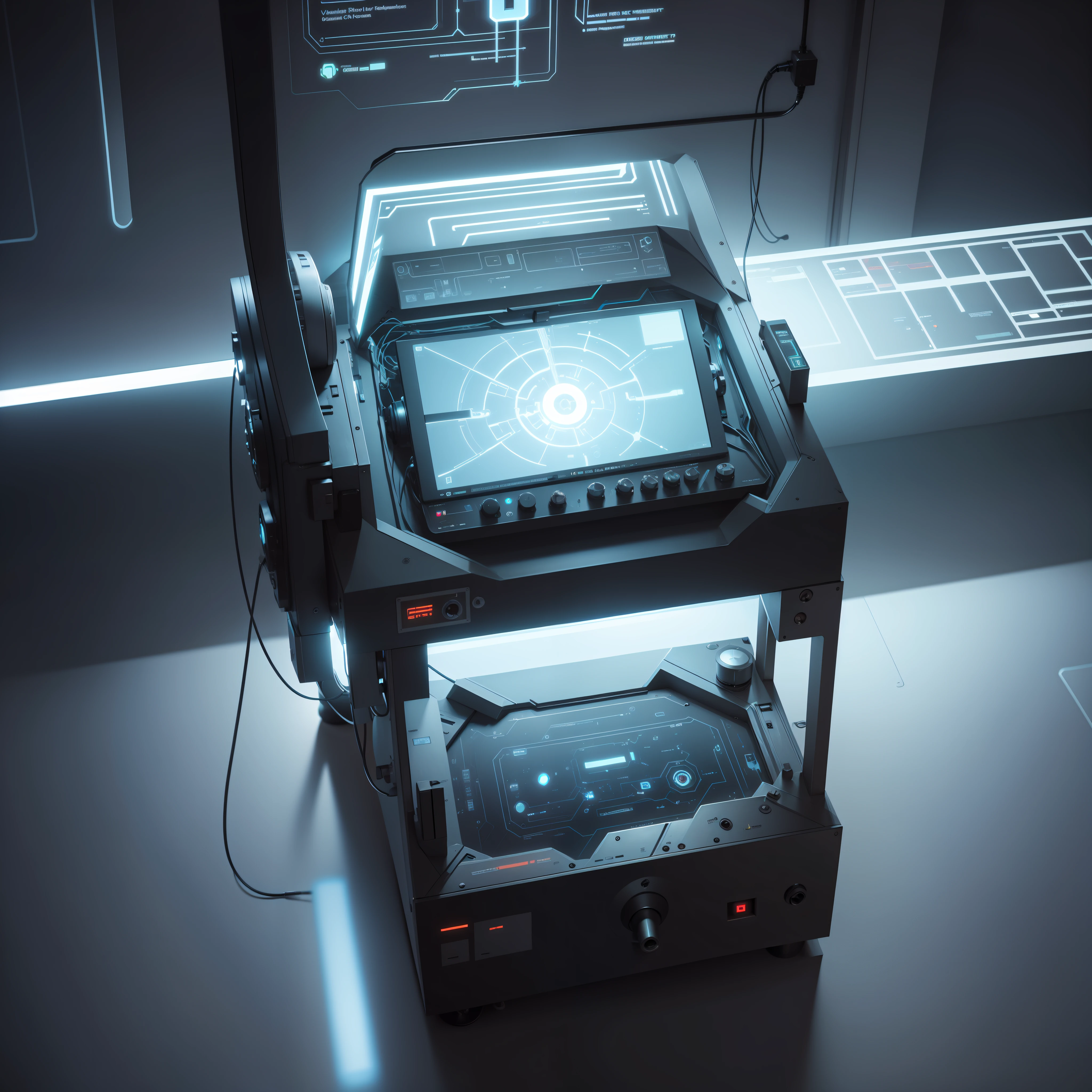 Enigmatic consciousness transfer laboratory, futuristic technology, mind-bending experiments, neural interface, ethereal dimensions, scientific apparatus, immersive virtual reality --ar 16:9 --v 5