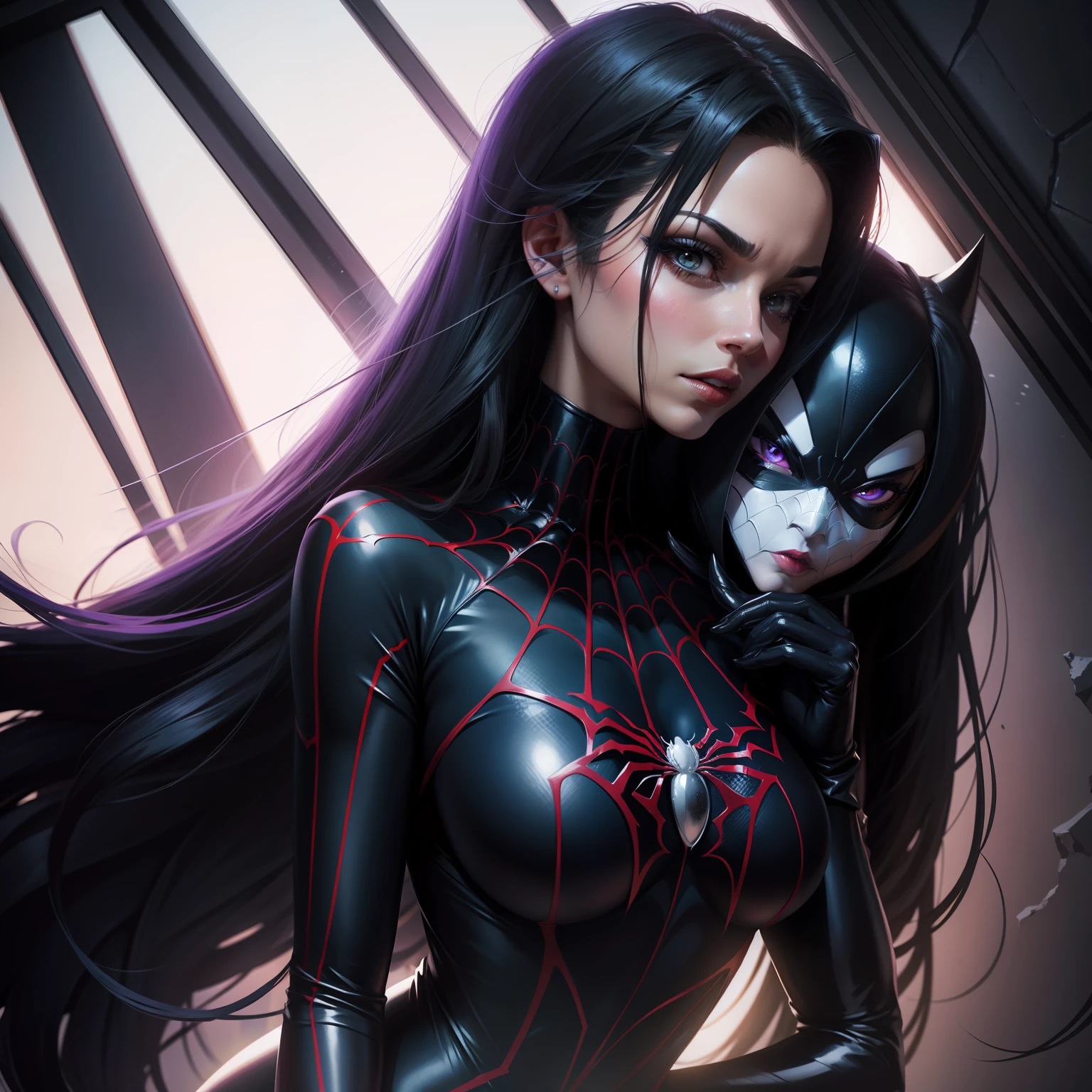 spider girl x symbiote