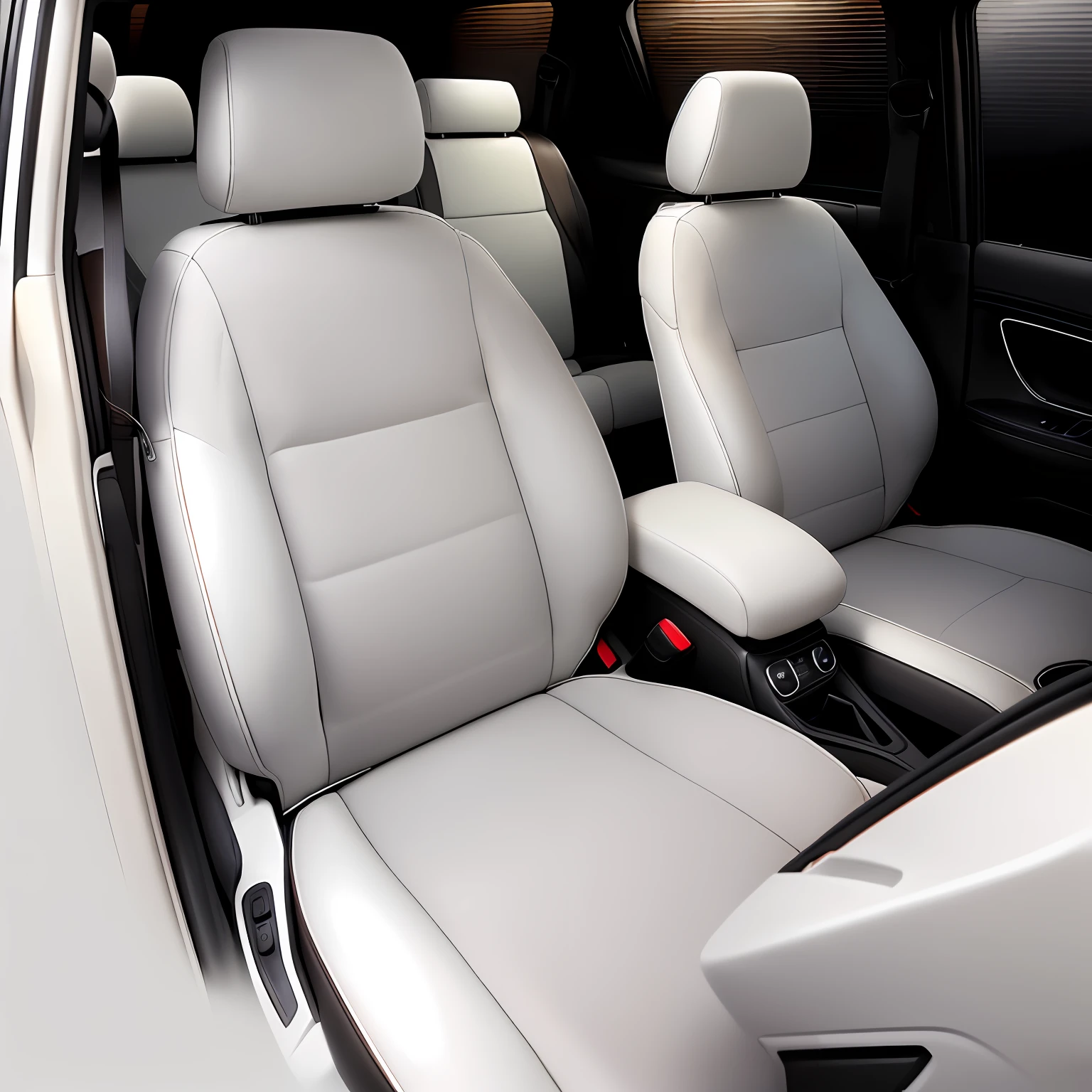 there are two seats in the back of a car with a remote control, leather interior, elegant interior, interior background, designed for cozy aesthetics!, interior, interior shot, tundra, highly detailed interior, high end interior, white and grey trim, inside of a car, glowing interior components, very elegant features, interior photograph, fantastic vendor interior, neutral, vehicle