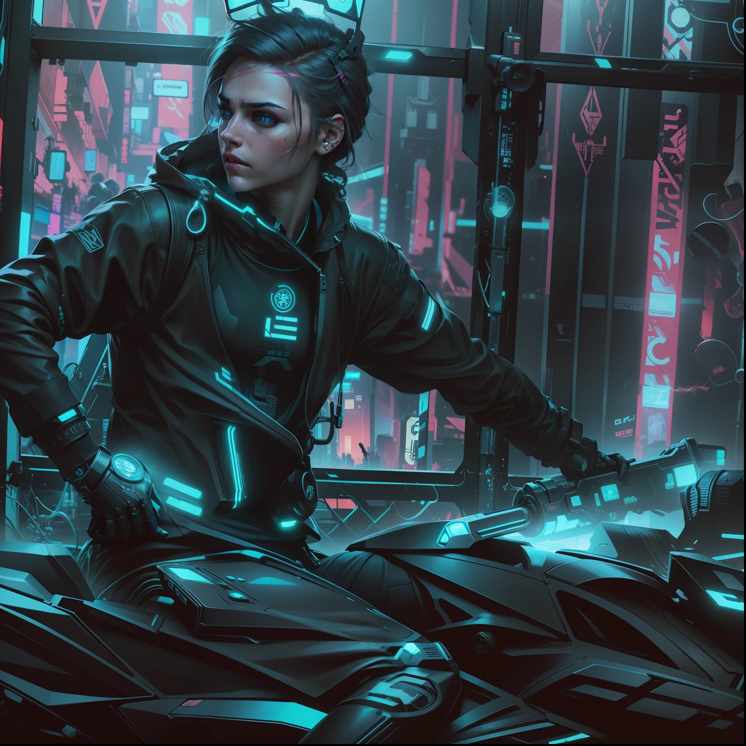 Change background, cyberpunk, ultra realistic, realistic, enhance details, 8k