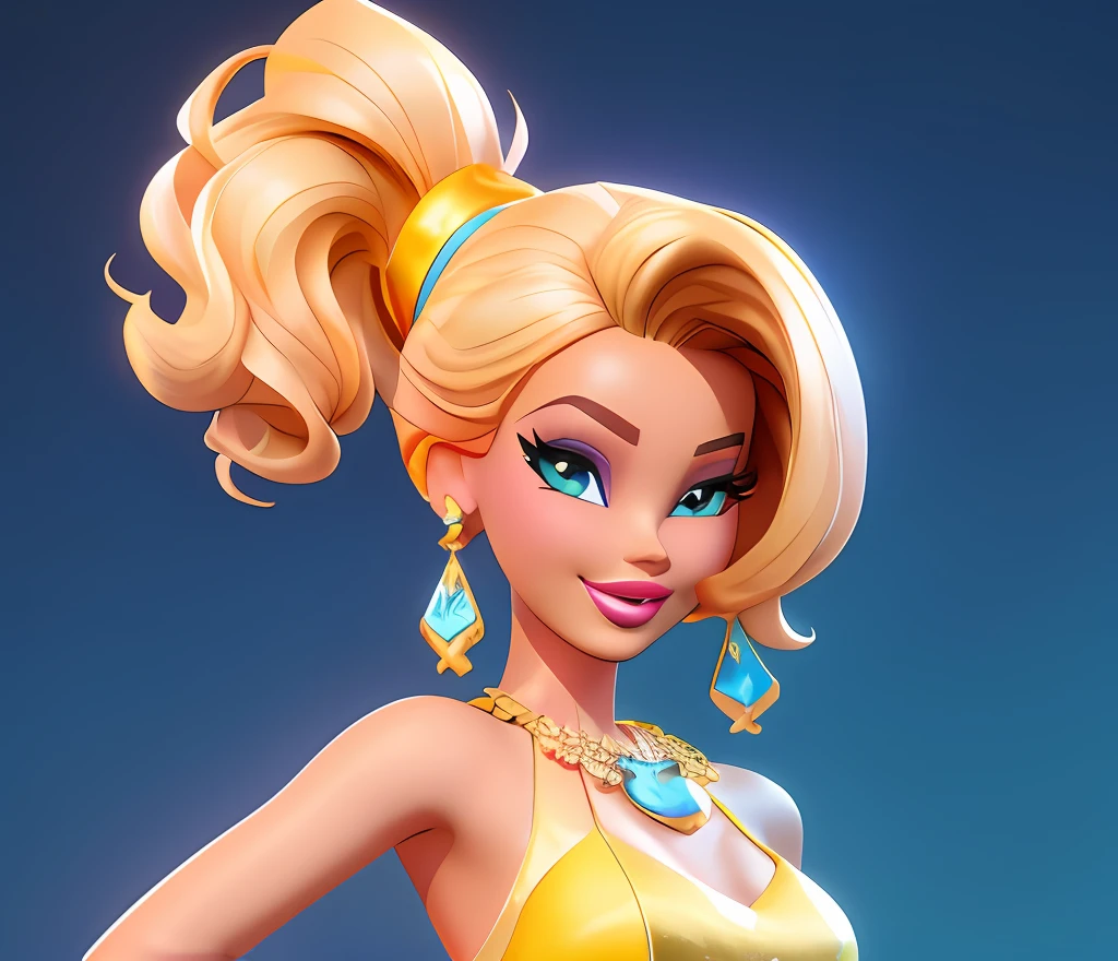Barbie princesses and pop music, Cartoon Art Style, Cartoon style illustration, 3 d render stylized, in style of digital illustration, Stylized 3 D, Cartoon Art Style, fantastic artstyle, stunning digital illustration, epic 3 d oshun, Stylized digital art, Stylized character design, stunning art style, Stylized digital illustration, Stylized game art