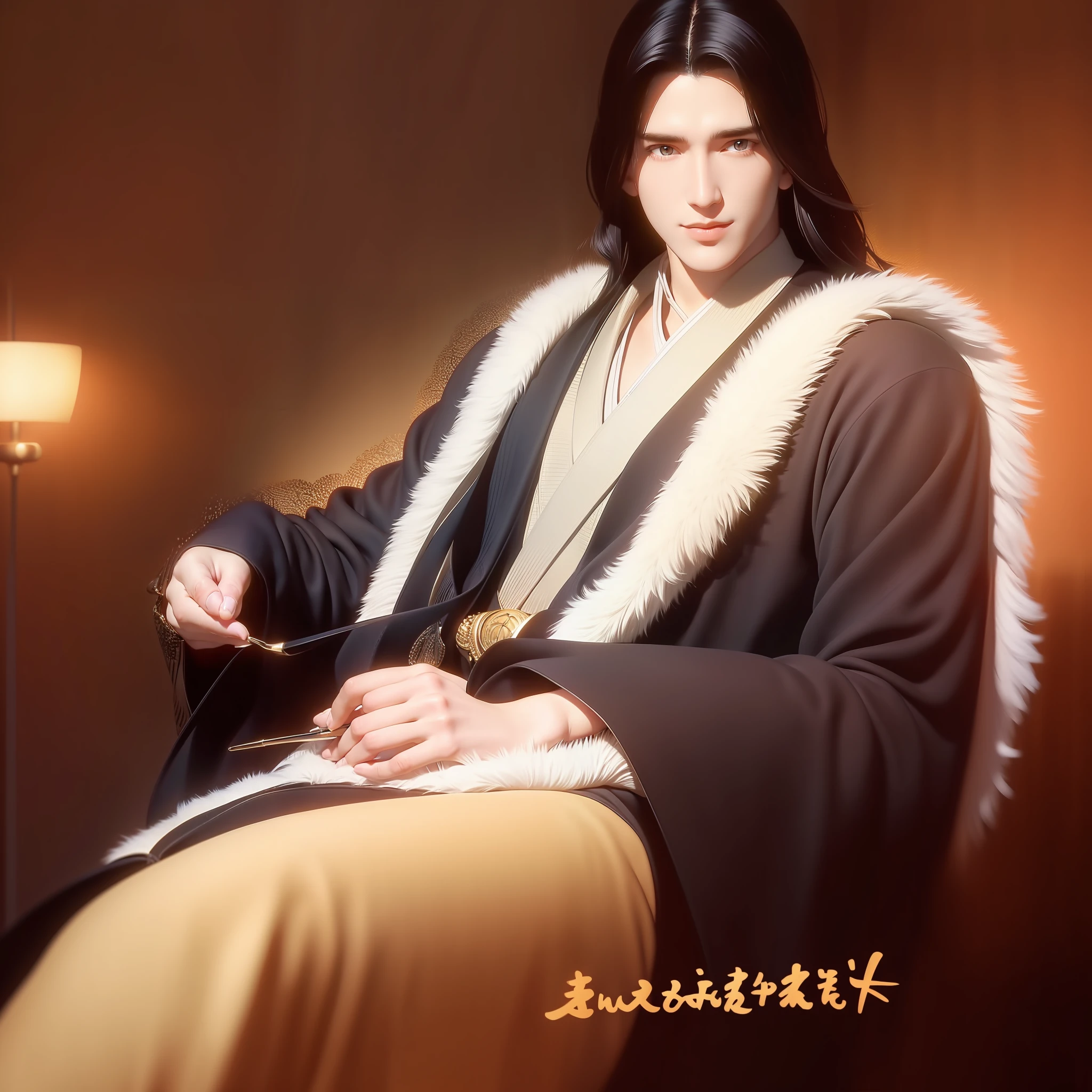 Antique beautiful man