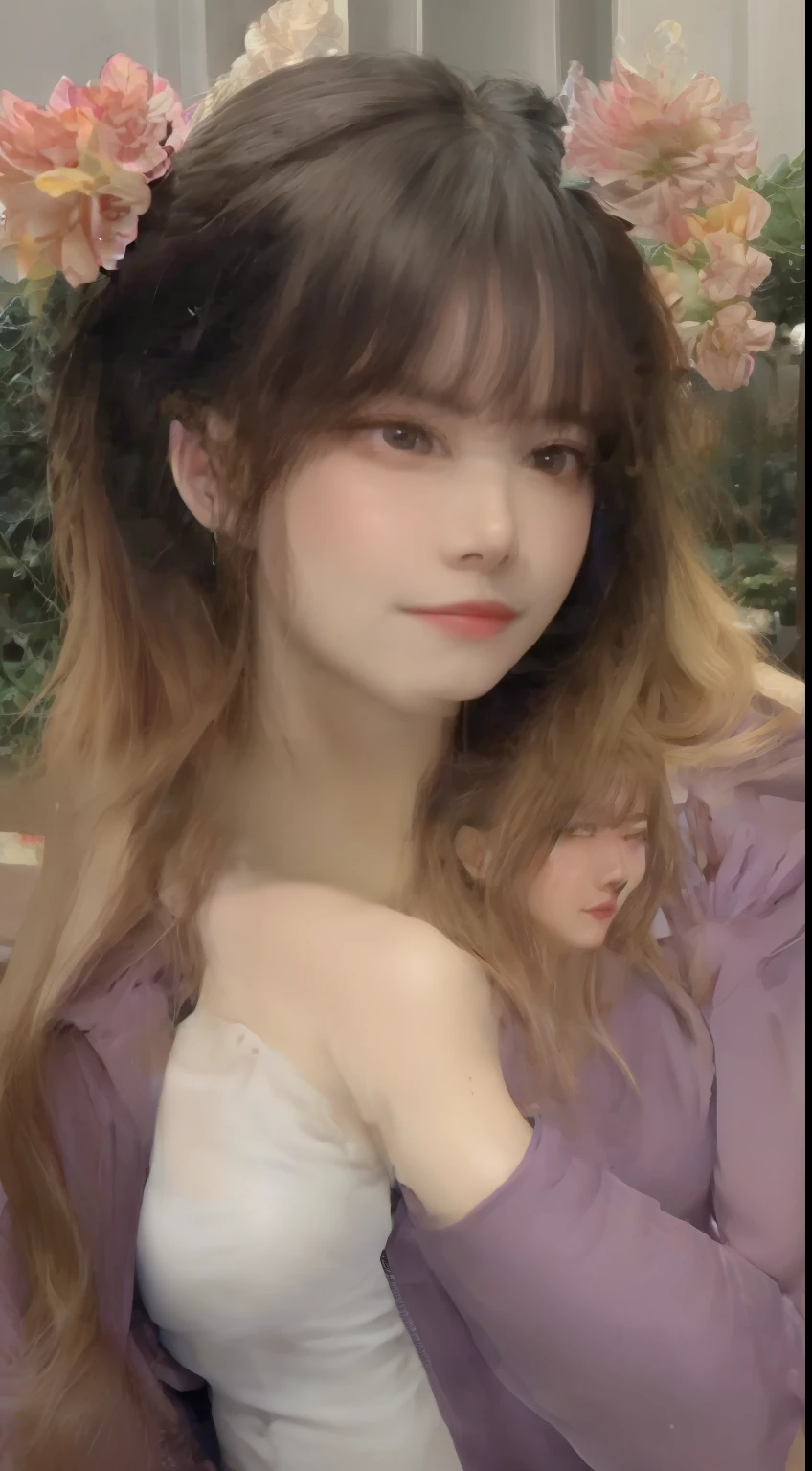 ((Midnight, Best quality, 8k, Masterpiece :1.3)), Whole body, Long legs, Sharp focus :1.2, A pretty woman with perfect figure :1.4, Slender abs :1.1, ((Dark brown hair, Big breasts :1.2)), (White tight tshirt, Jean bib, Standing:1.2), ((Night city view, Rooftop:1.3)), Highly detailed face and skin texture, Detailed eyes, Double eyelid