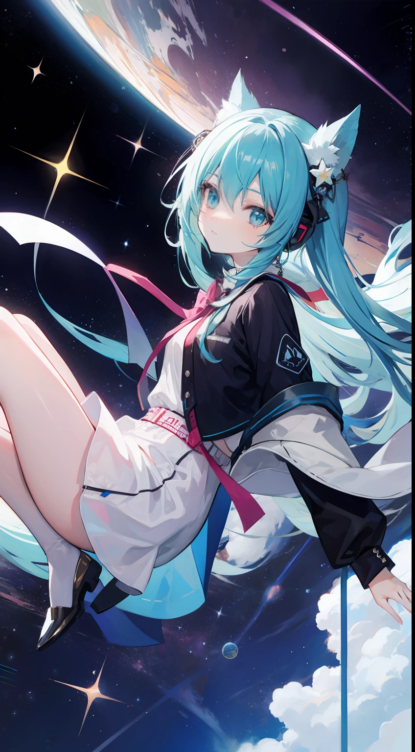 HtasuneMiku,Sky outer space