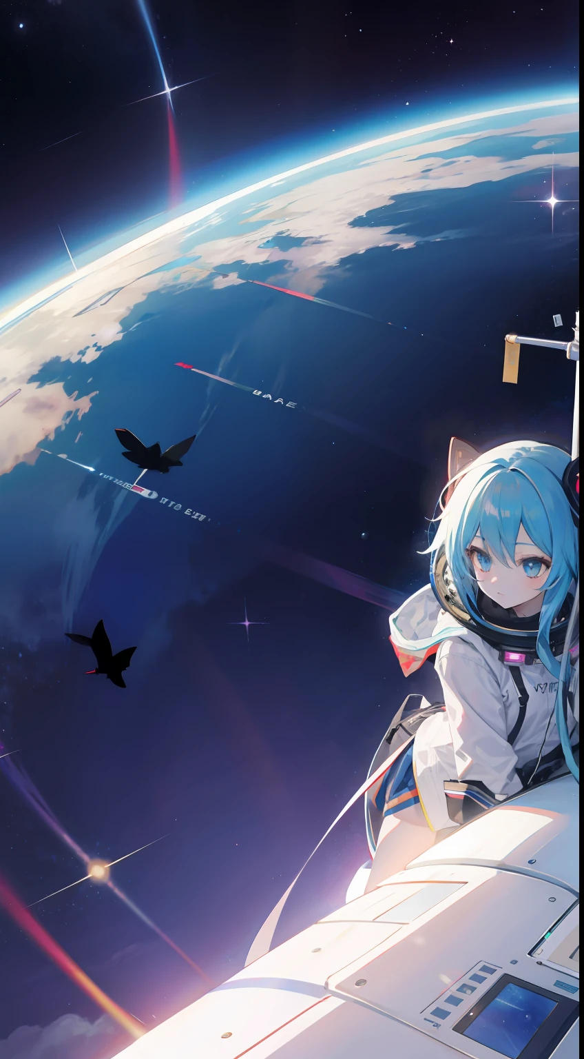 HtasuneMiku,Sky outer space