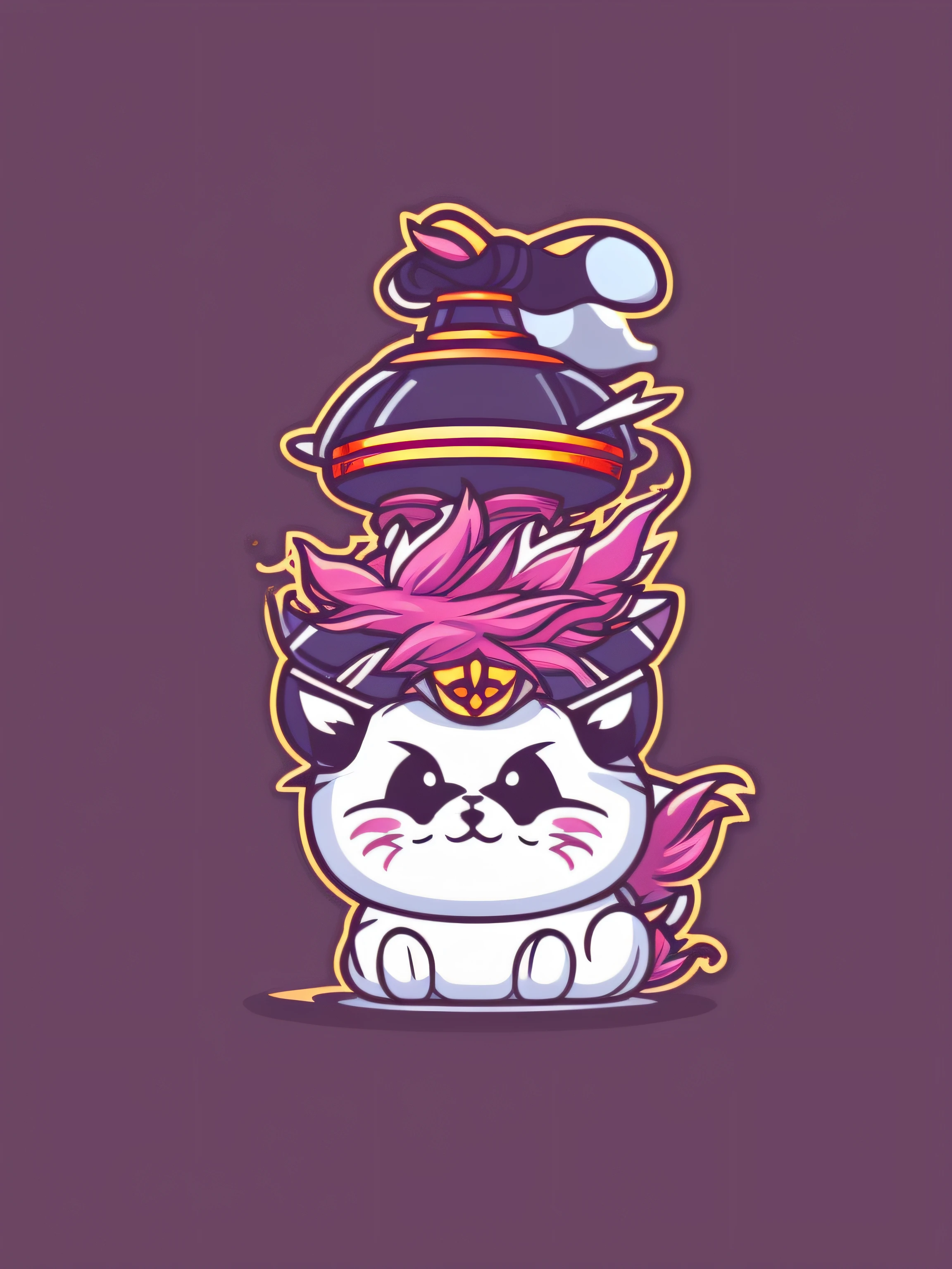A detailed illustration japan things, magic, t-shirt design, flat color, t-shirt design, pastel tetradic colors, 3D vector art, cute and quirky, fantasy art, bokeh, Adobe Illustrator, hand-drawn, digital painting, low-poly, soft lighting, retro aesthetic, focused on the object, 4K resolution, photorealistic rendering, using Cinema 4D