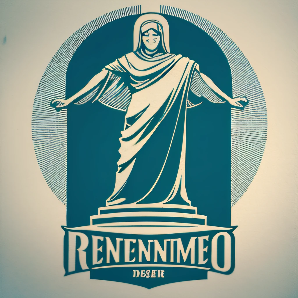 Cristo redentor rio de Janeiro, Design com qualidade de 32k, inspirada em design de camiseta, com estilo Vetor, made by DSLR Camera, enquadramento total, Centralizado, fundo branco, maximum quality, maximum details.