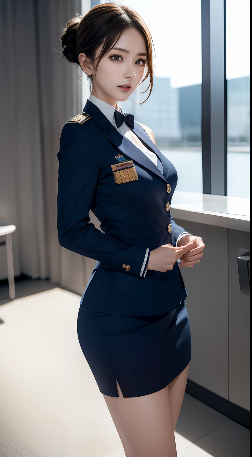 (RAW photos,HighestQuali),(dynamicposes),Full body like,The uniform of a flight attendant, Depicts a group of characters in various action scenes,Manhwa Style,(realisticlying,realisticlying:1.3),HighestQuali,tmasterpiece,Very fine and beautiful,highly detailed,CG,unified,2k wallpaper,Wonderful,beautifuldetails,tmasterpiece,HighestQuali,Extremely detailed Cg Unity 8K wallpaper,,