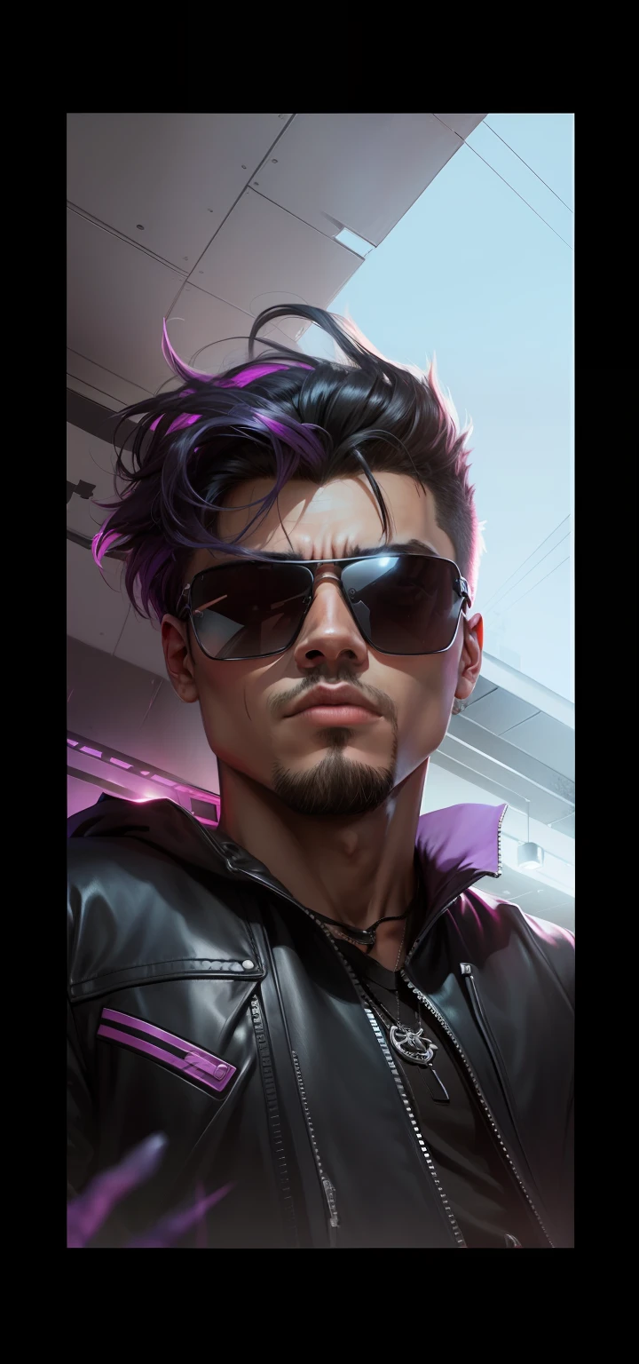 Change background and change me and my brother into bad boy's. syber punk character.