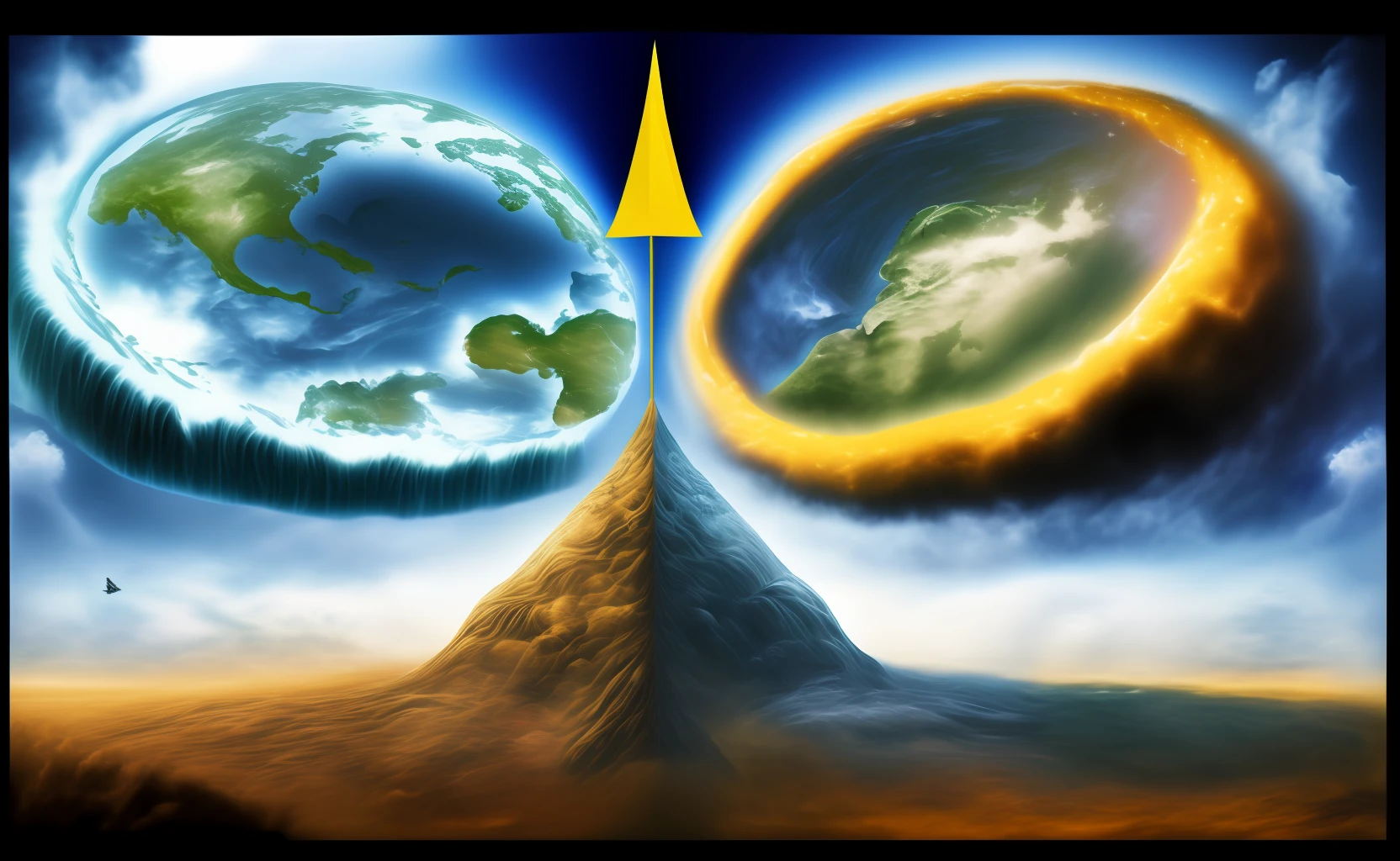 Conflict between heaven and earth