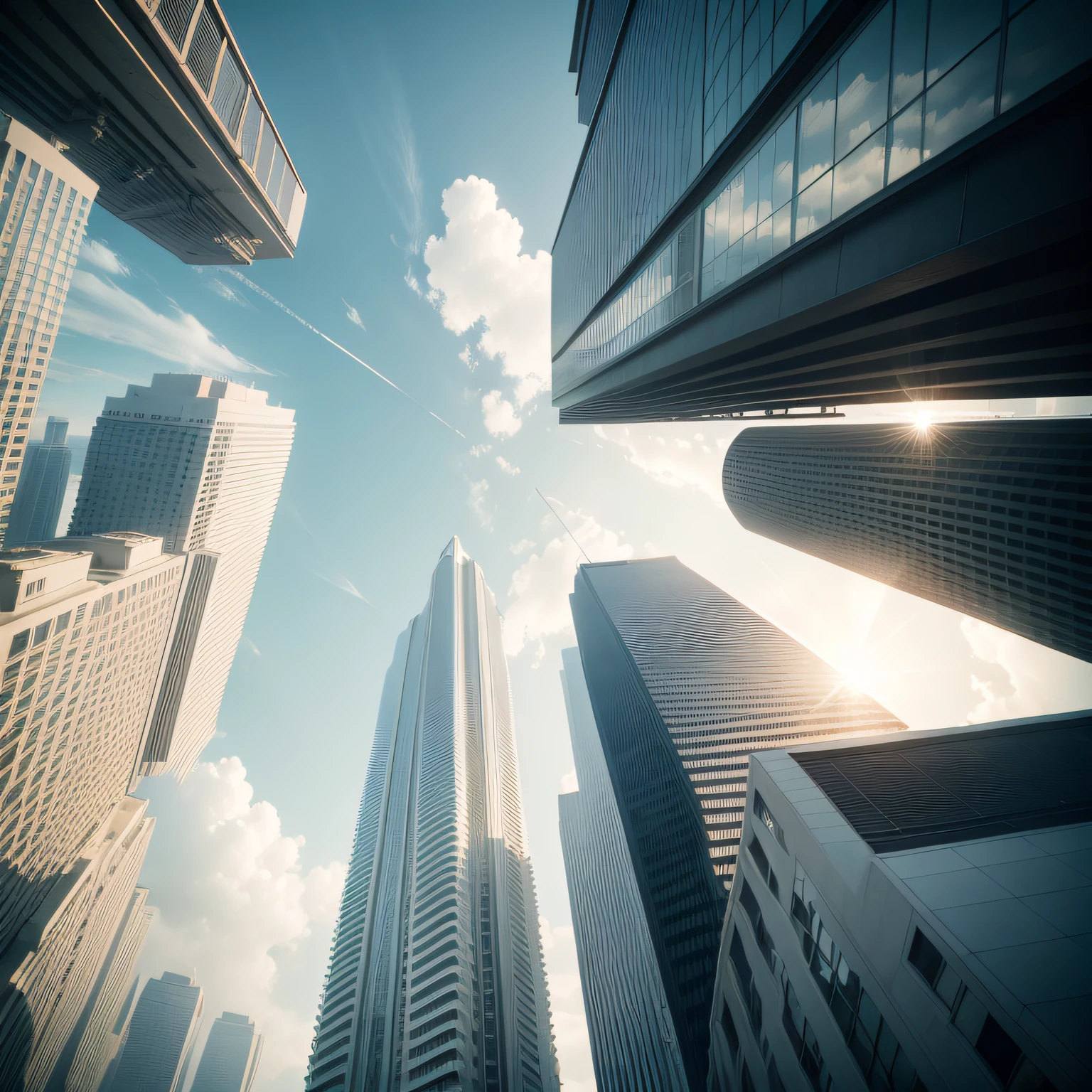 High-rise condominiums in the city