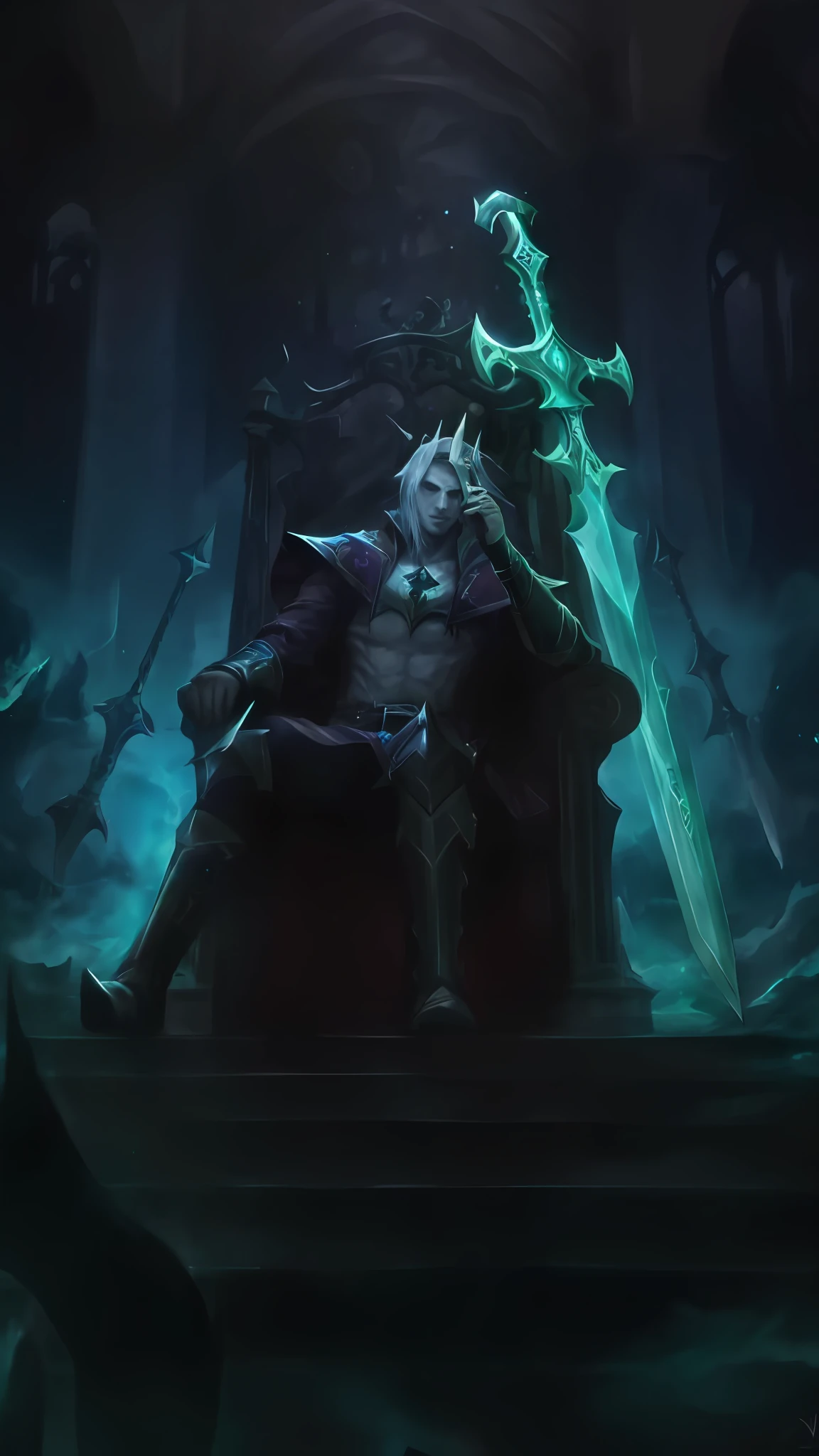 viego league of legends, necromancer king, sword made of energy