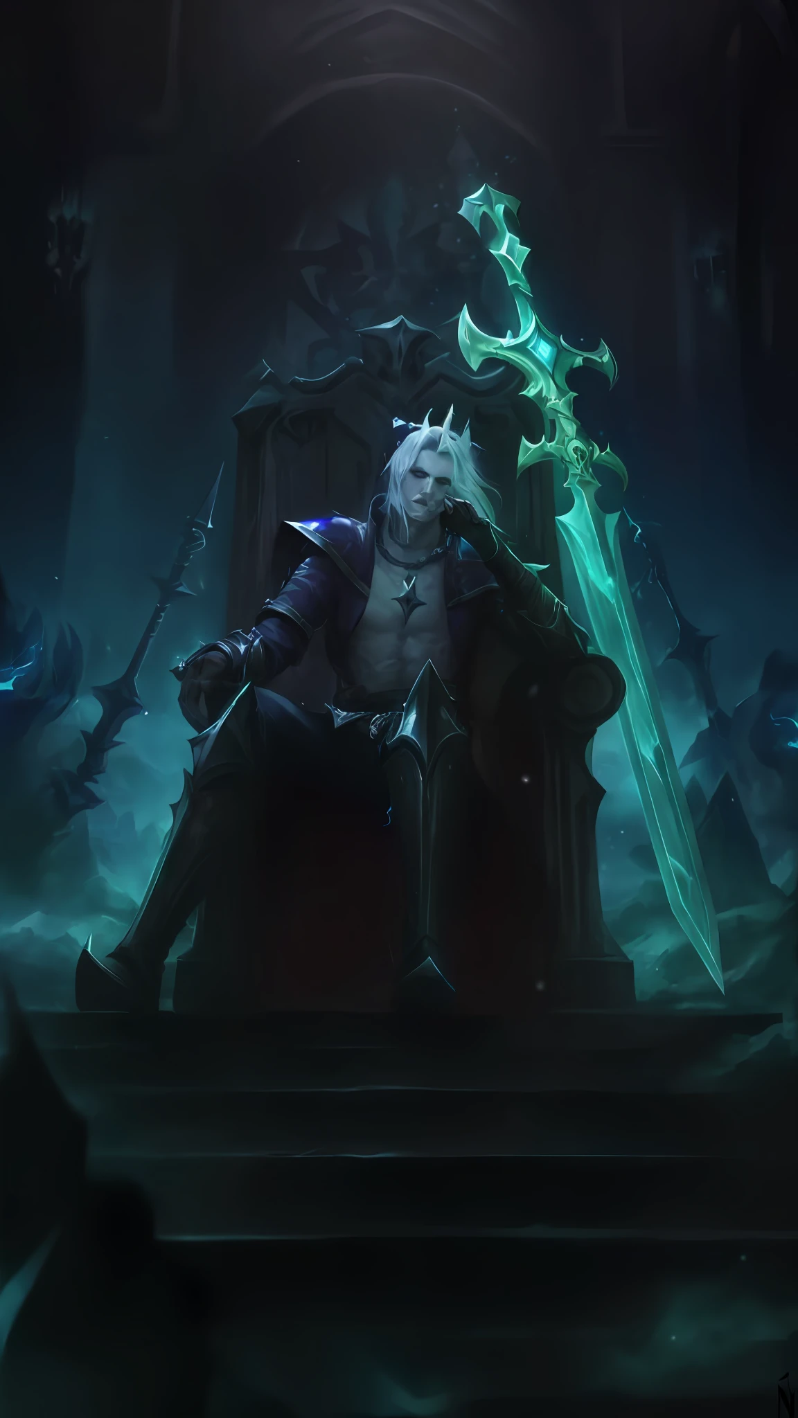 viego league of legends, necromancer king, sword made of energy