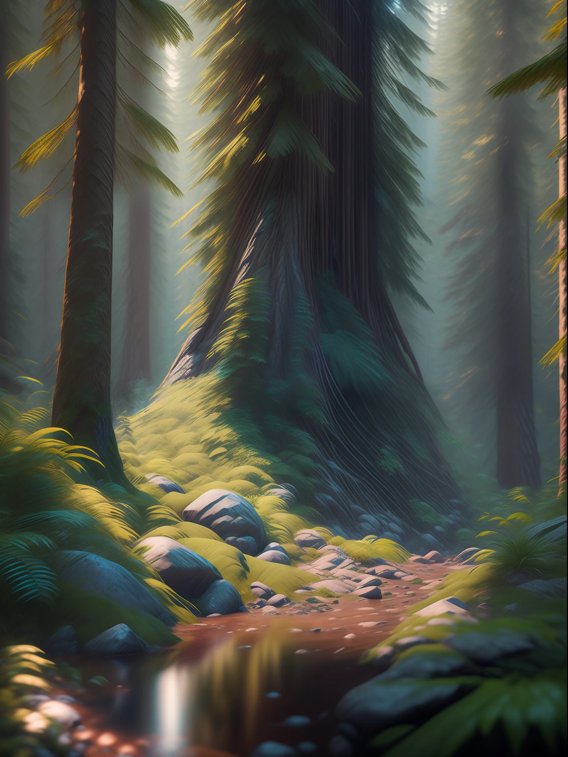 ultra realistic portrait of a huge mountain forest covered, digital painting, concept art, extremely high resolution, intricate, sharp focus, illustration, artstation trending, unreal engine 5, 4k, octane render, unreal engine 5, 4k, unreal engine. octane render, cinematic still, trending on Artstation HQ, by michael k