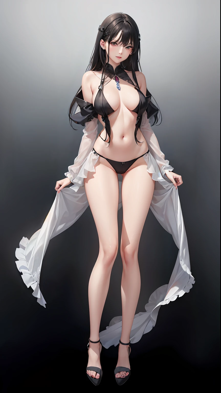 Ultra-high sharpness，8k wallpaper，Beautiful woman detailed definition of body using role play，full body detailing，Face details，mediuml breasts